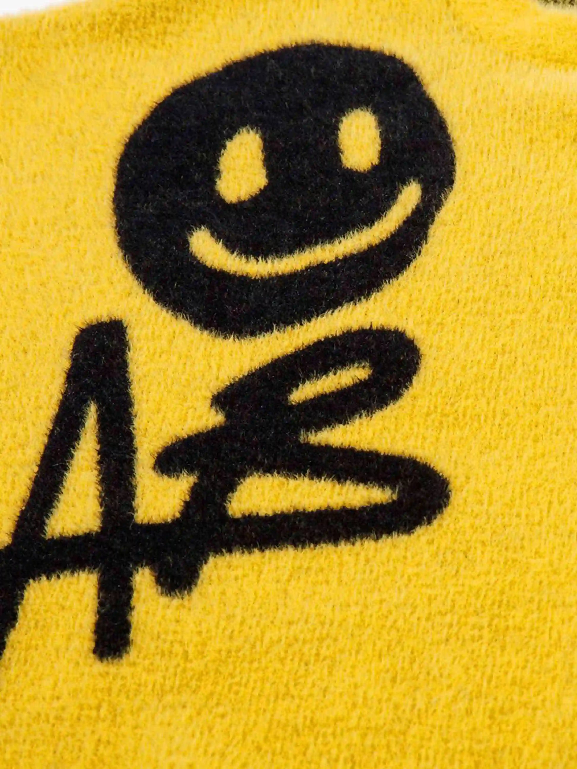 Disguisen Vintage Contrasting Smiley Face Sweater