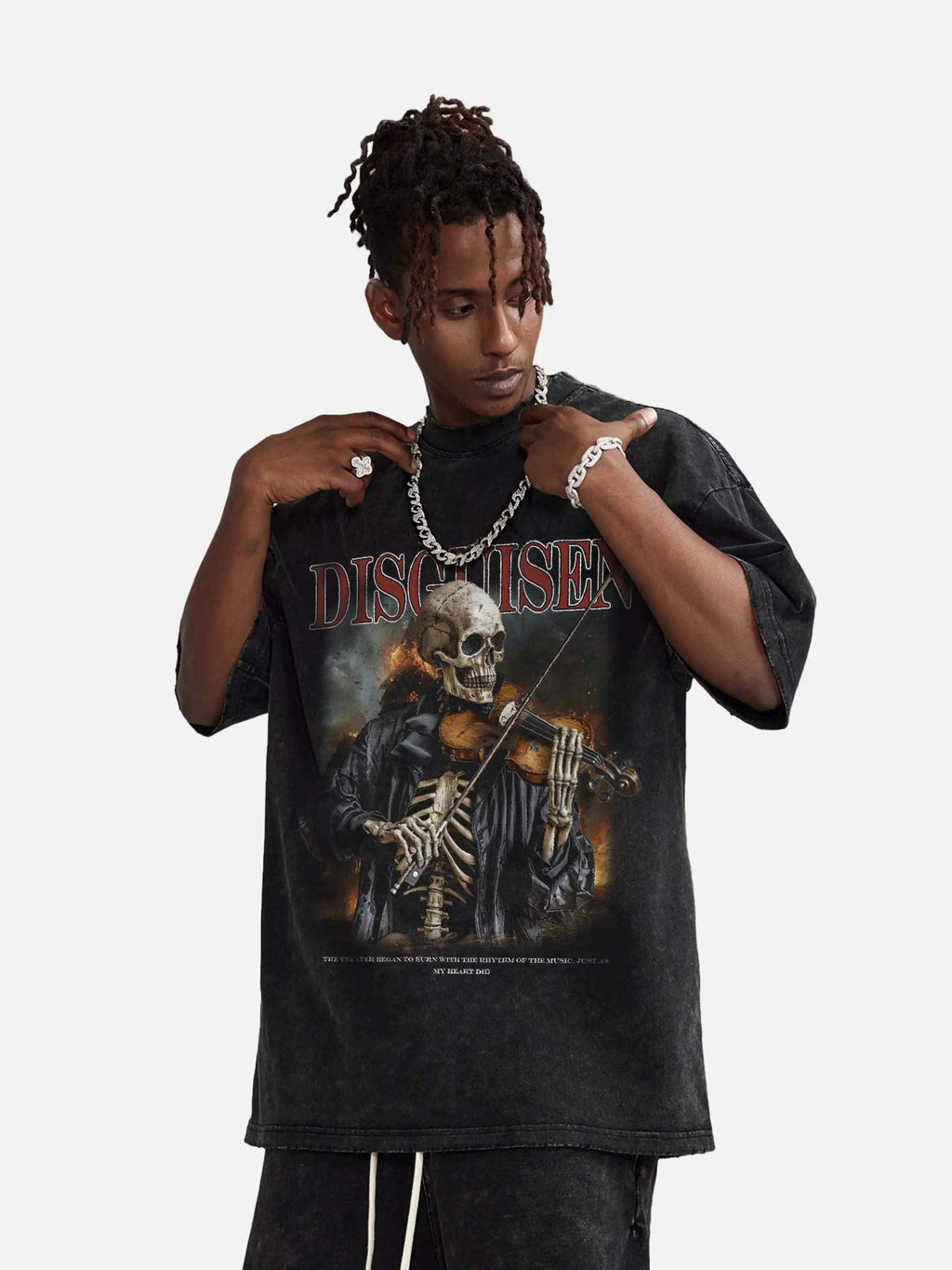 Disguisen Skull Vintage Loose T-Shirt