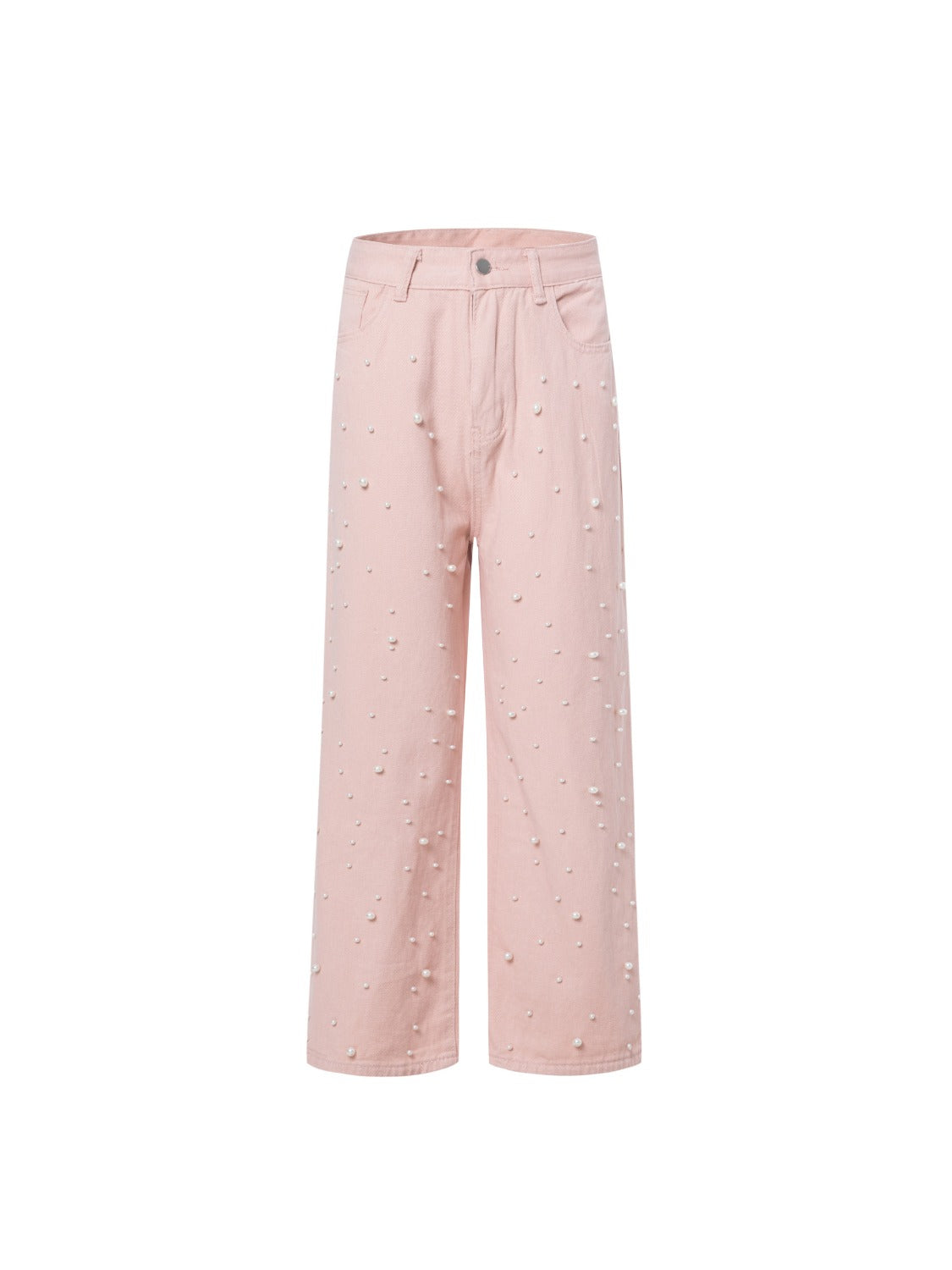 Beaded Straight Jeans