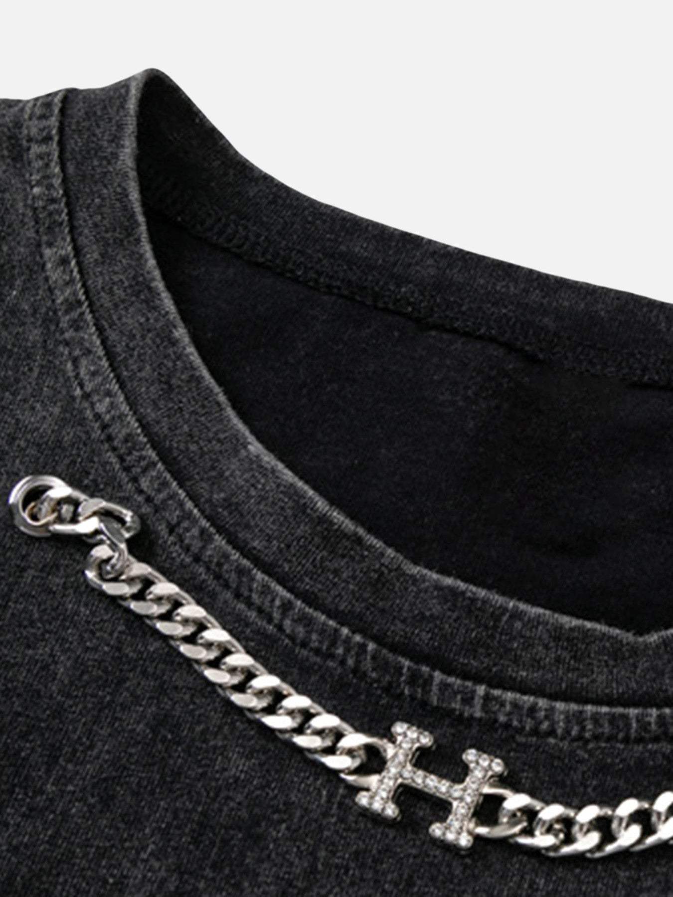 Disguisen Hip-hop Loose Washed Undershirt