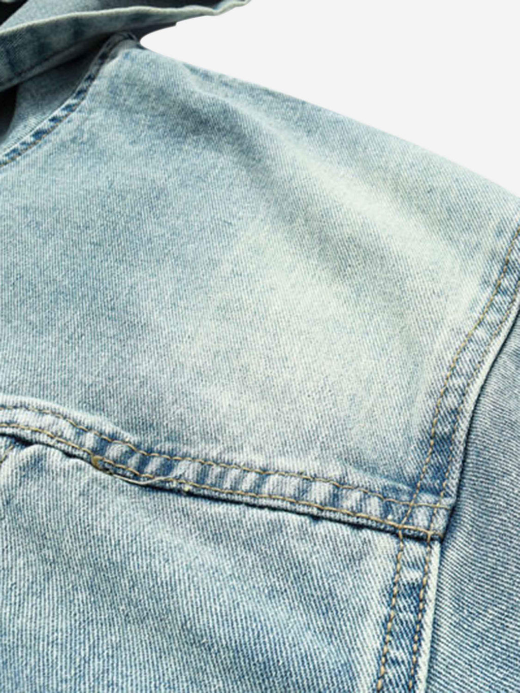 Disguisen High Street Washed And Worn Denim Hoodie
