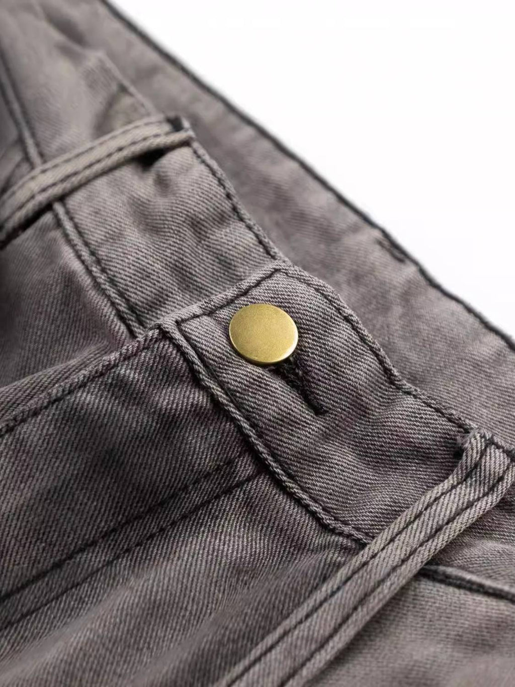 Vintage Washed Punk Distressed Jeans