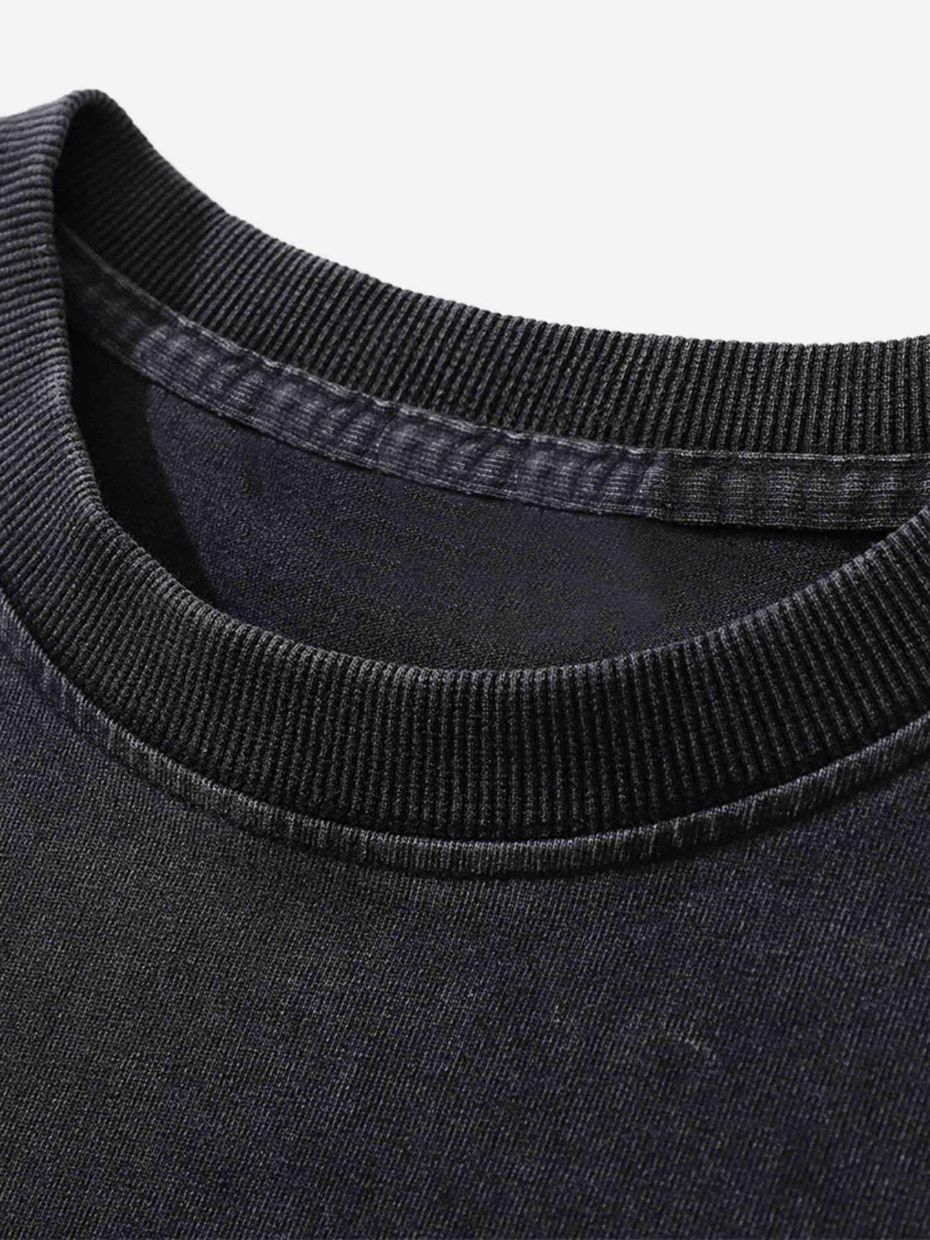 Disguisen Character Printed Washed & Aged T-Shirt
