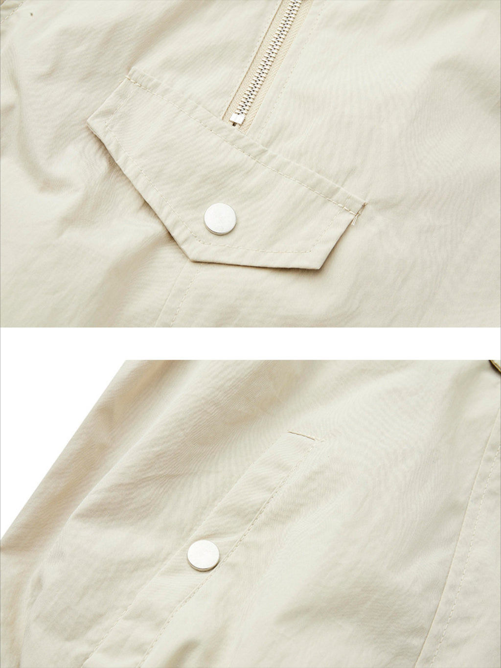 Vintage Work Cargo Solid Color Leisure Jacket