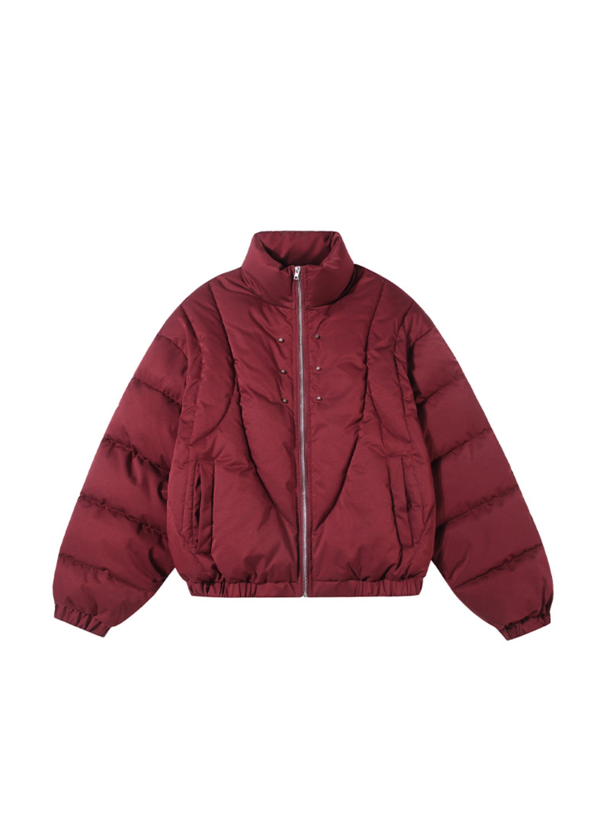 Rivet Zipper Waterproof Coat
