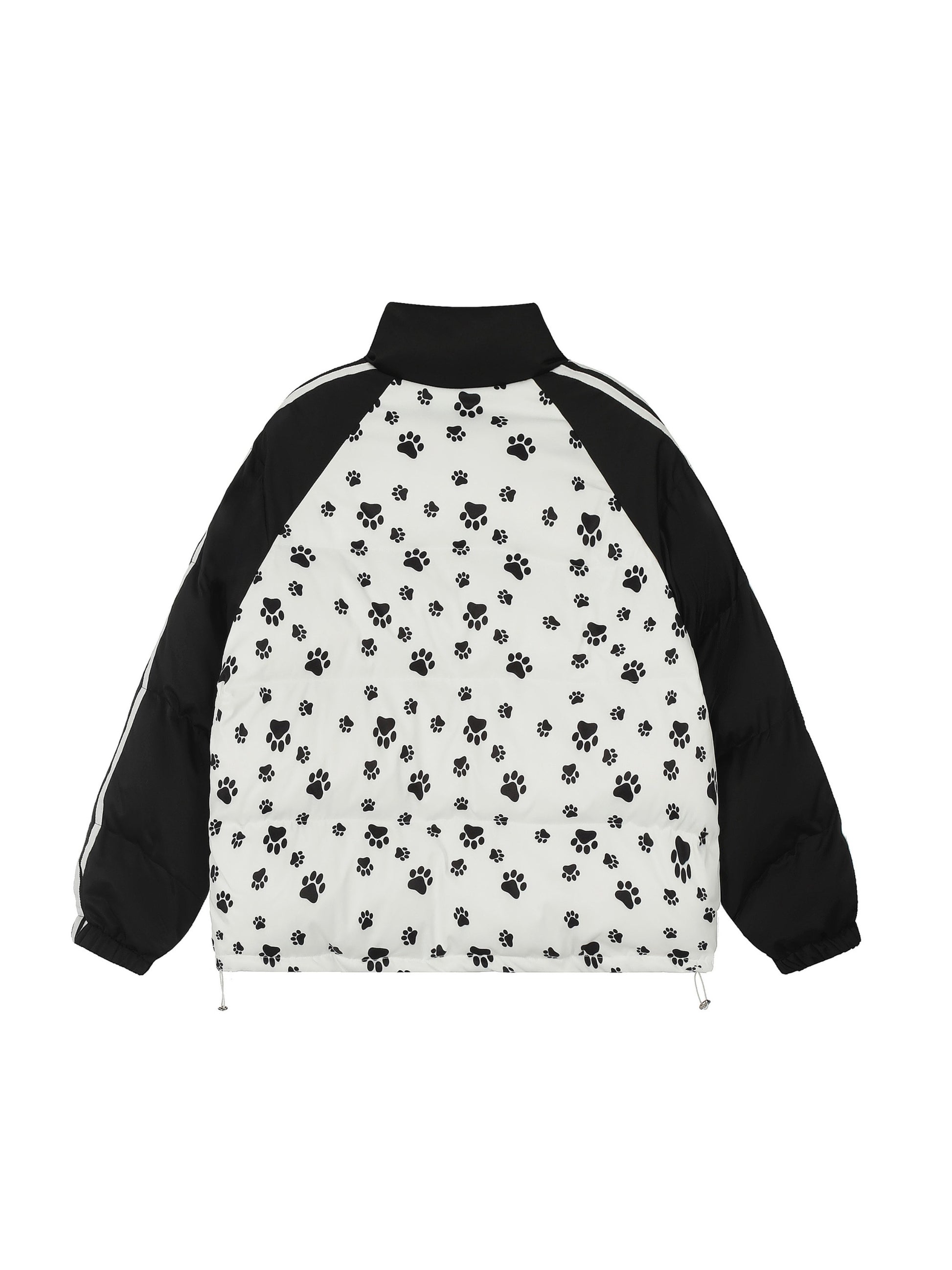 Puppy Paw Print Raglan Collar Jacket