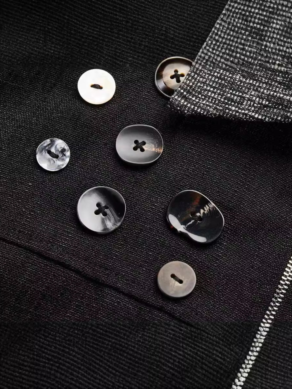 Shell Button Cropped Jacket