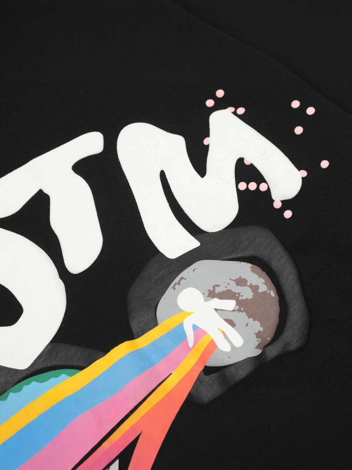 Planet Rainbow Foam Graffiti Hoodie