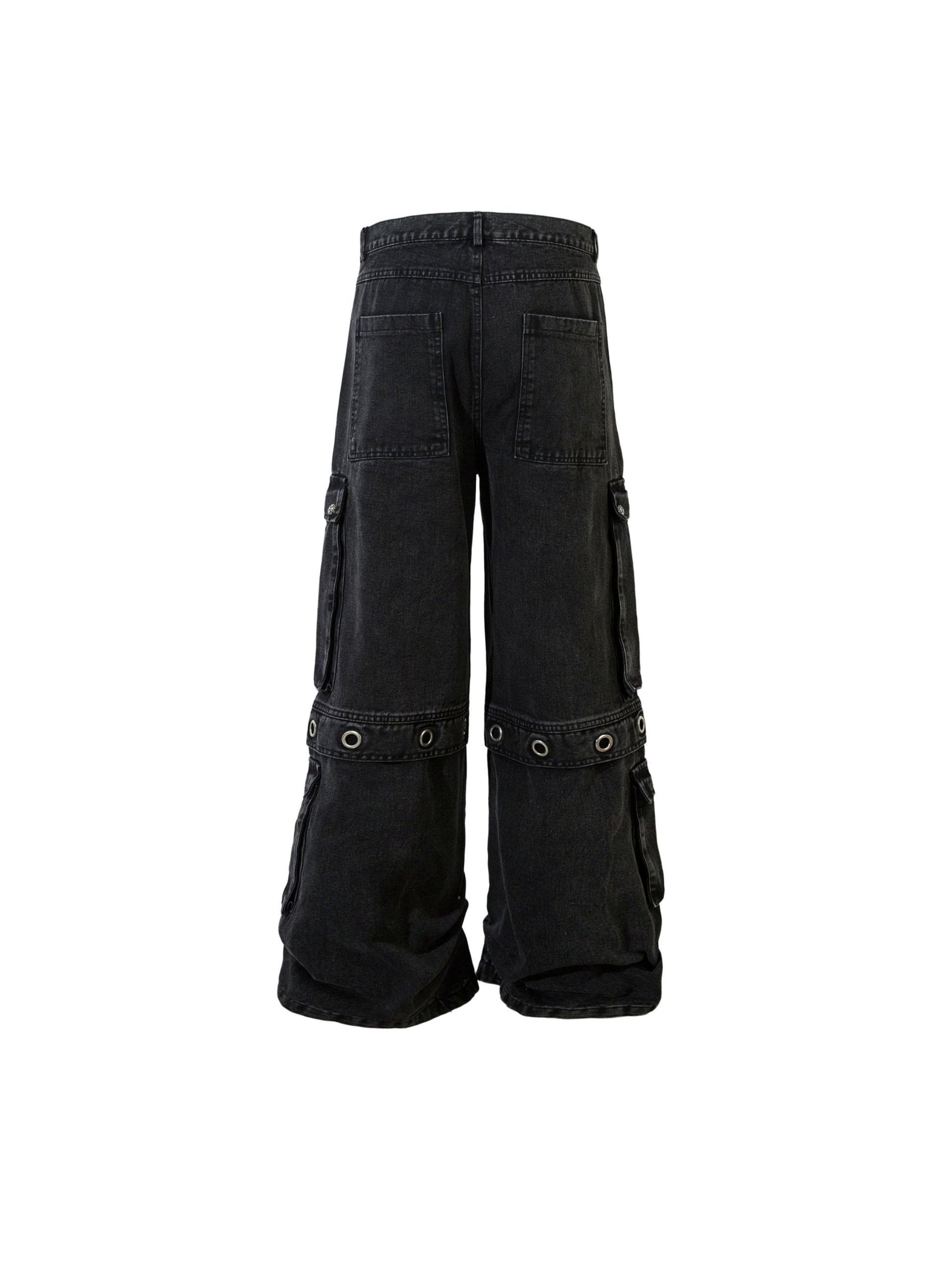 Washed Cargo Jeans