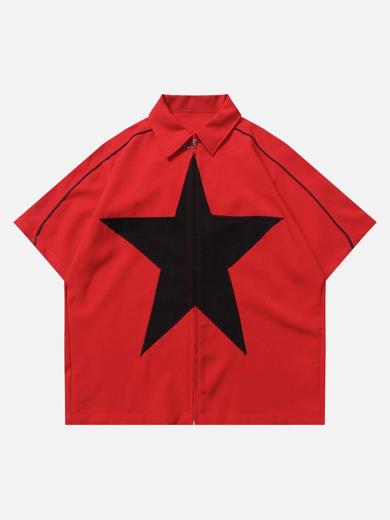 Disguisen Star Zipper Design Shirt-1386