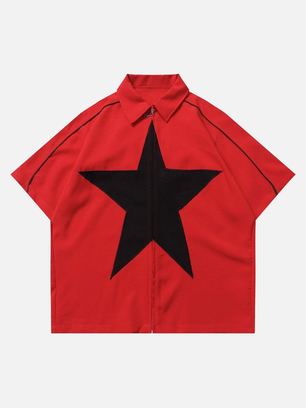 Chemise à fermeture éclair avec motif étoile de déguisement-1386
