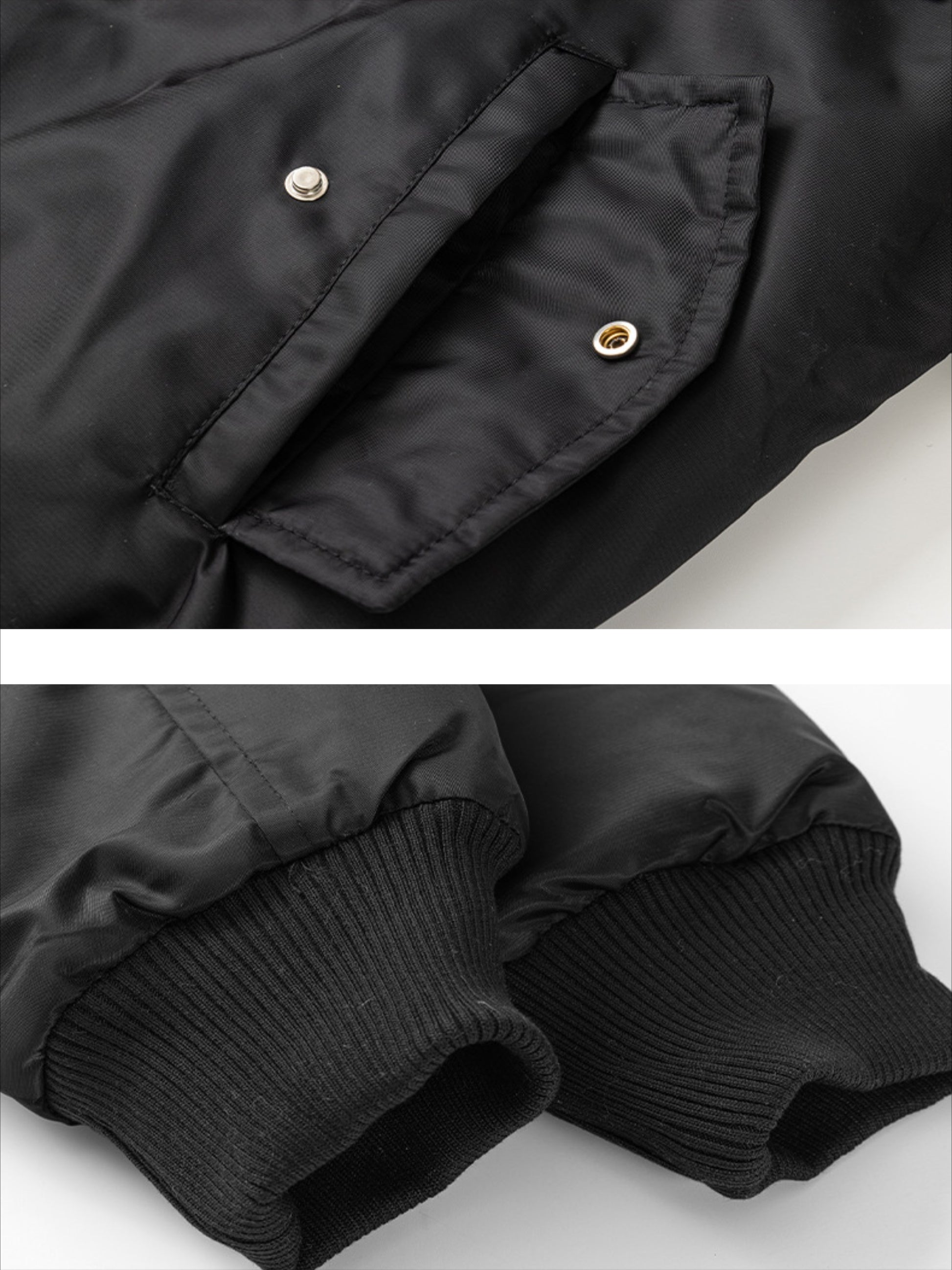 Embroidery Letter Fake Two-Piece Set Coat