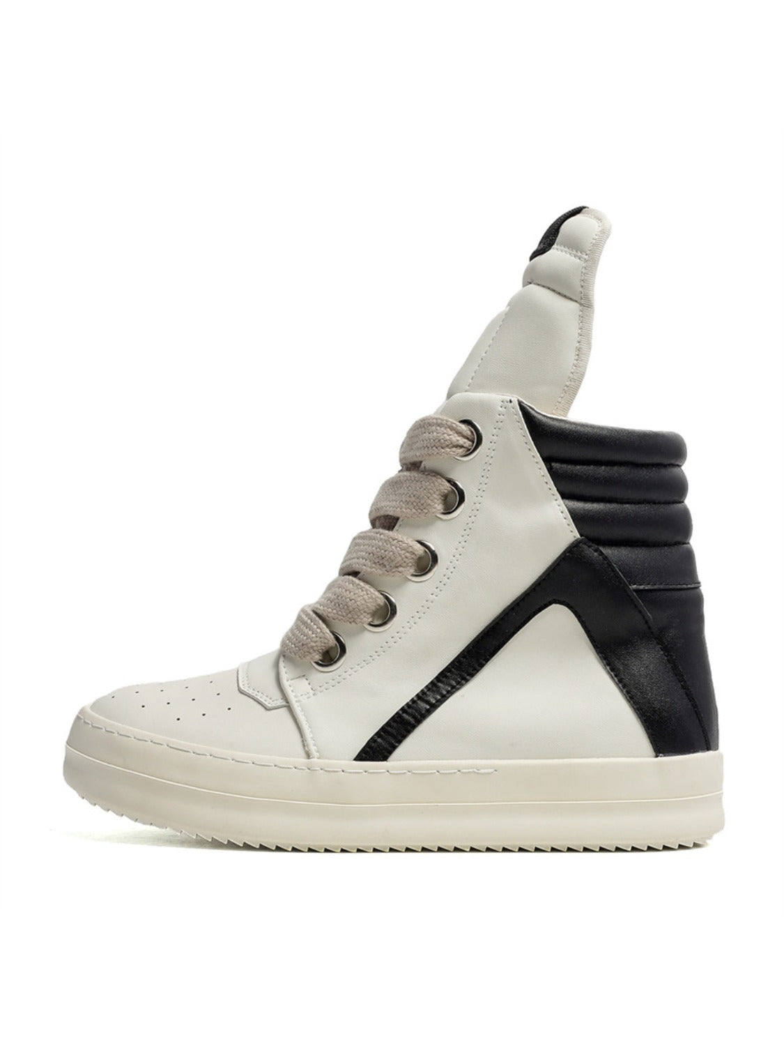 Contrast Color High Tongue Shoes