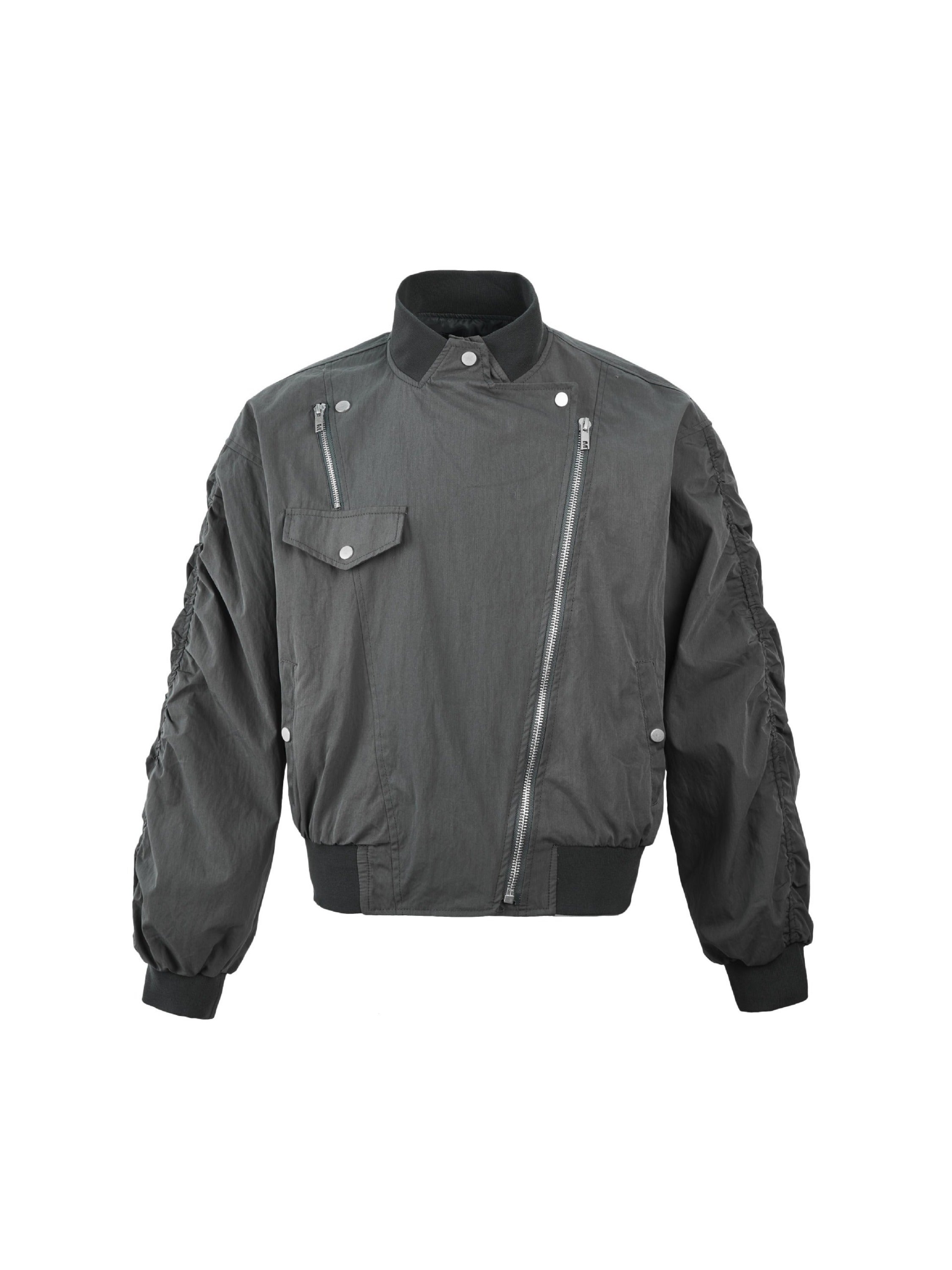Vintage Work Cargo Solid Color Leisure Jacket