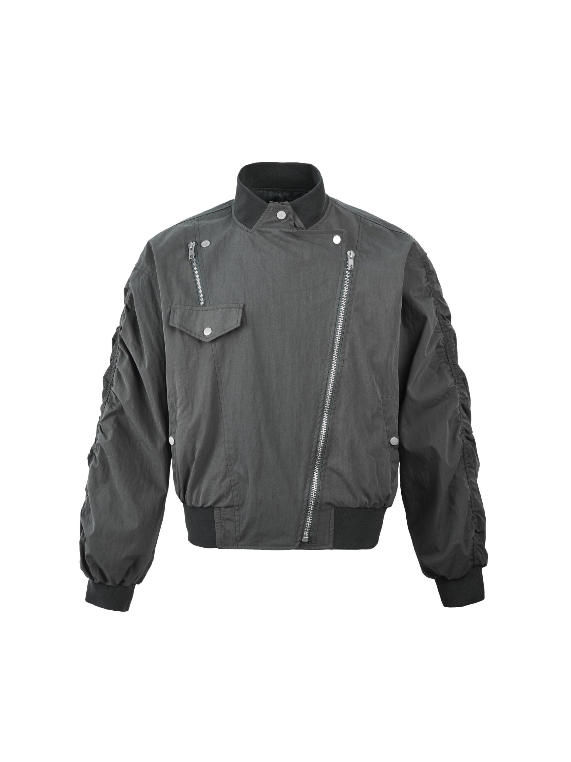 Vintage Work Cargo Solid Color Leisure Jacket