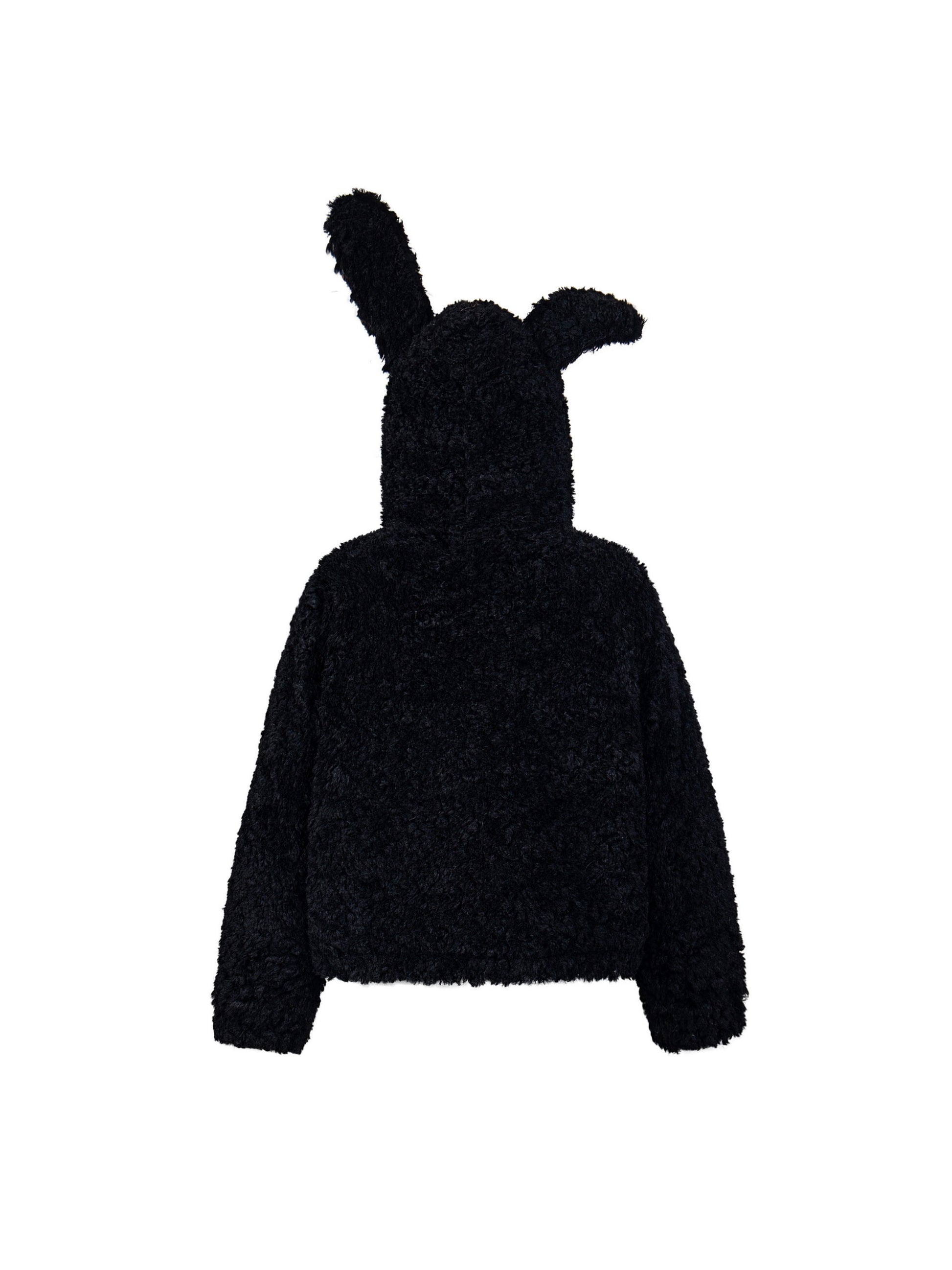 Rabbit Ears Hooded Plush Coat