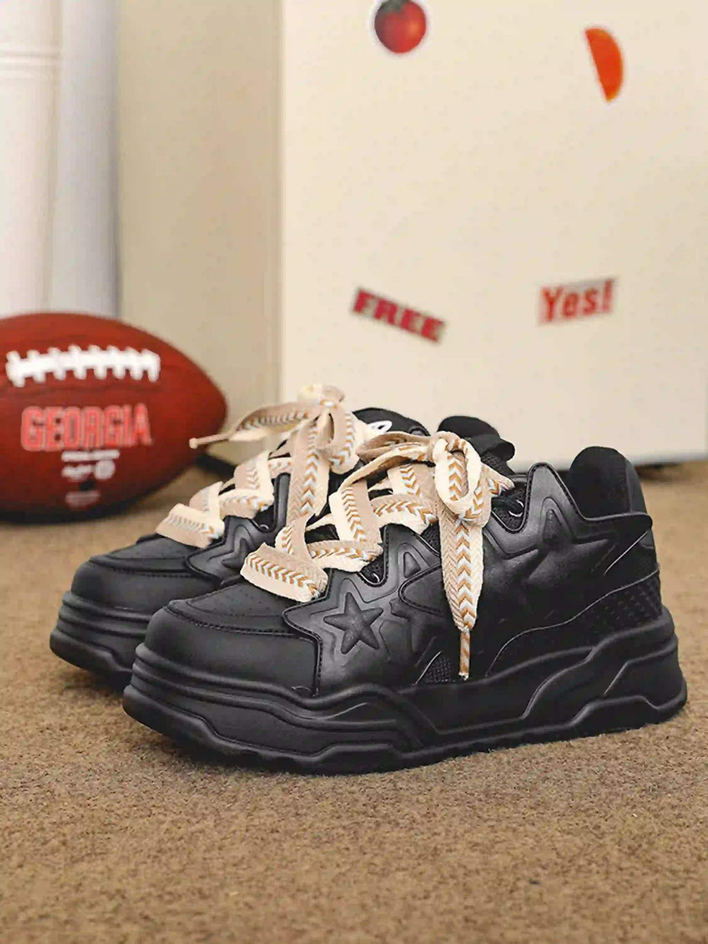 Disguisen Hip-Hop Trendy Star Bread Shoes