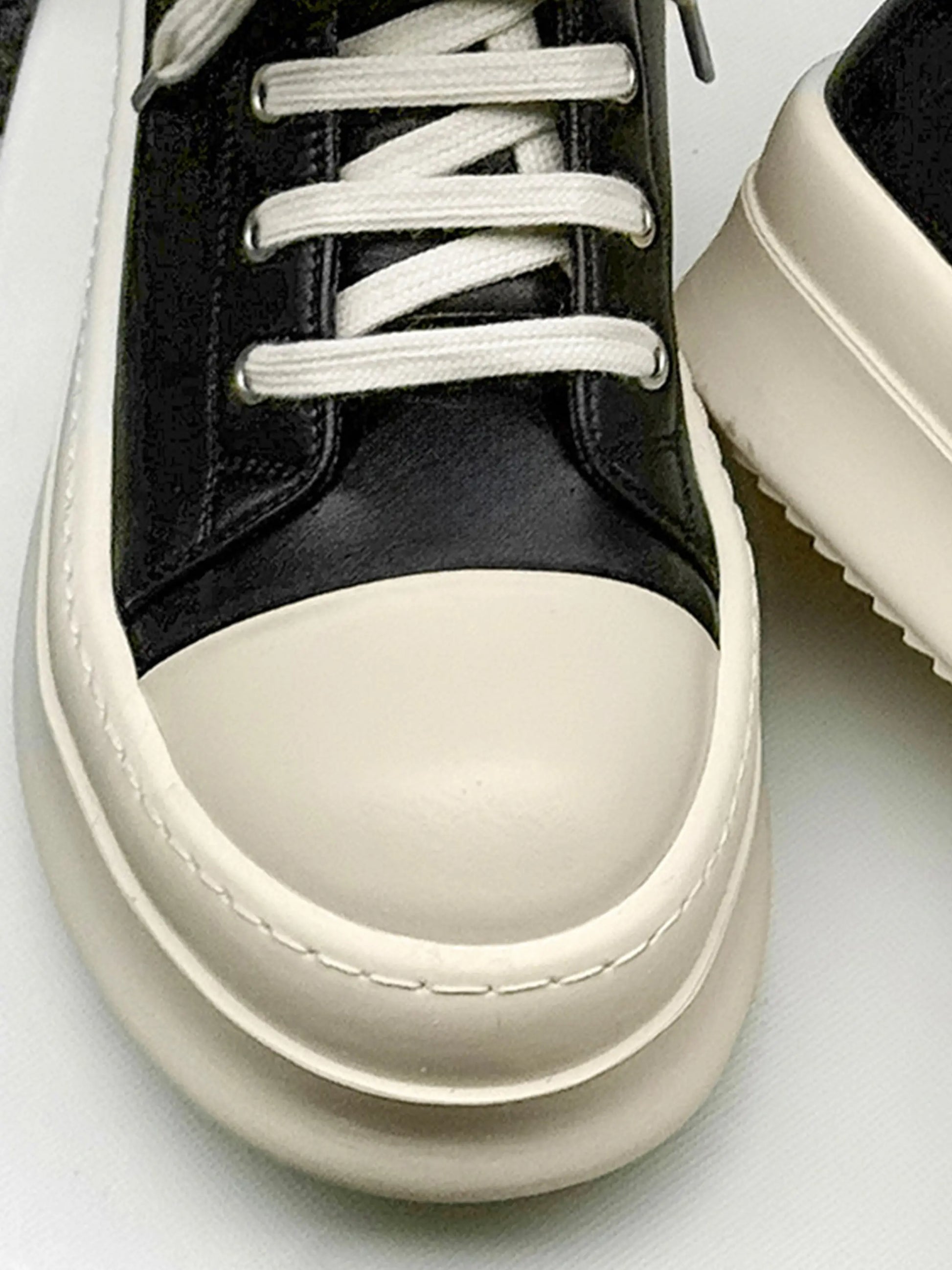 Lace-up High-top Side Zipper Chunky Shoes