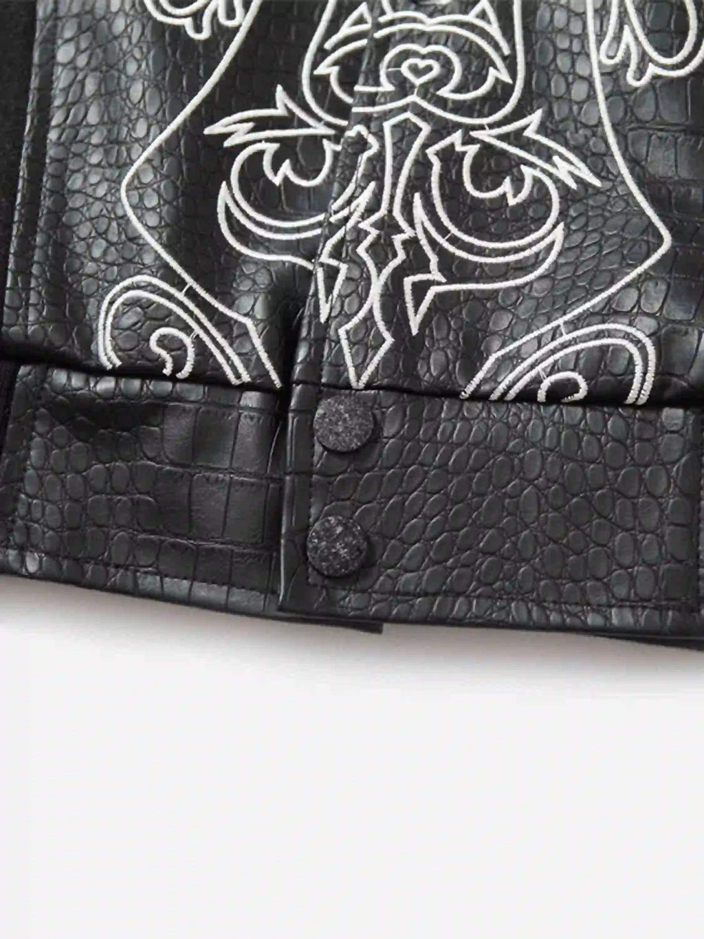 Disguisen Hip Hop Gothic Embroidered Baseball Jacket