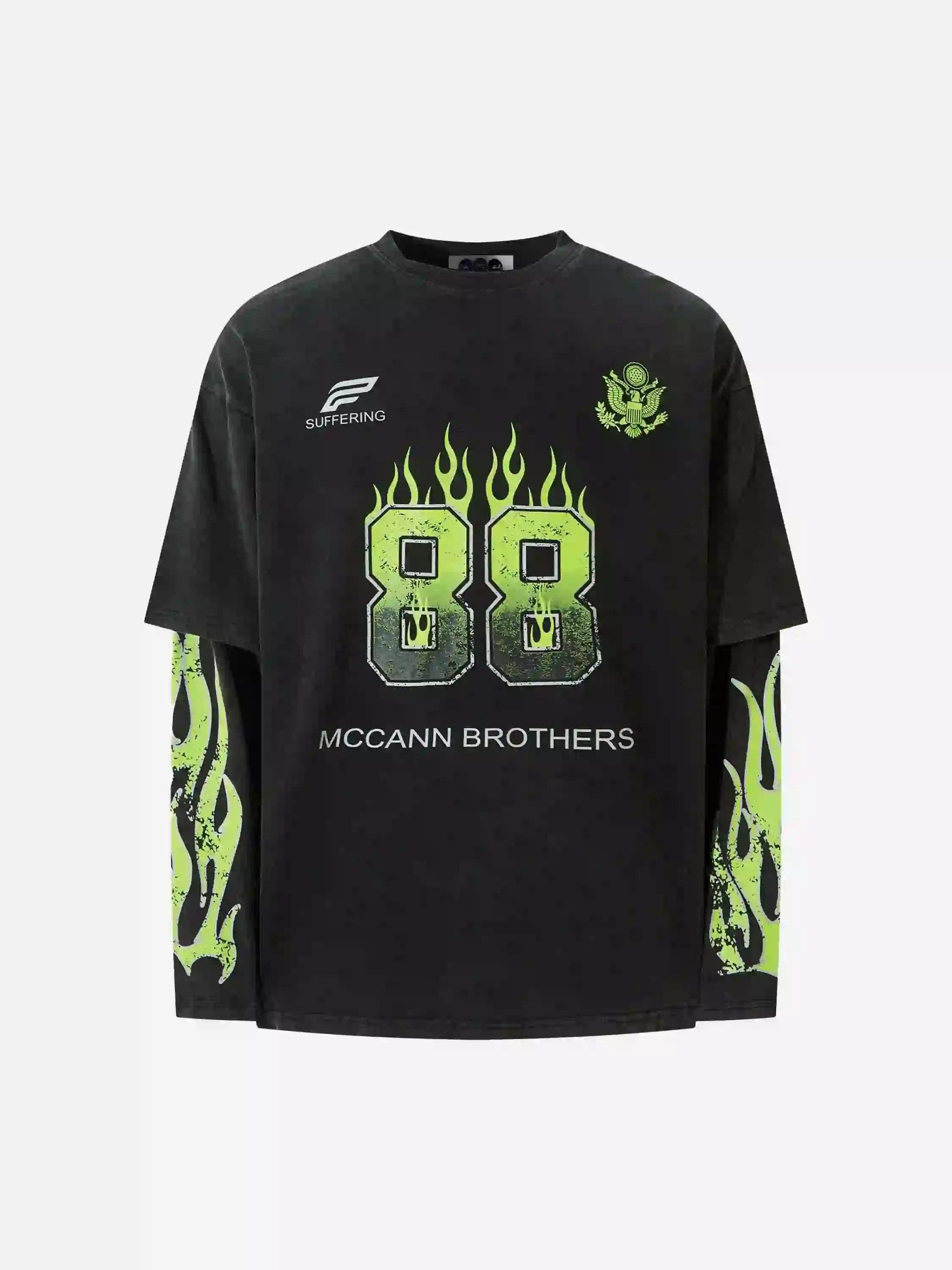Disguisen Street Fake Two-Piece Long-Sleeved T-Shirt