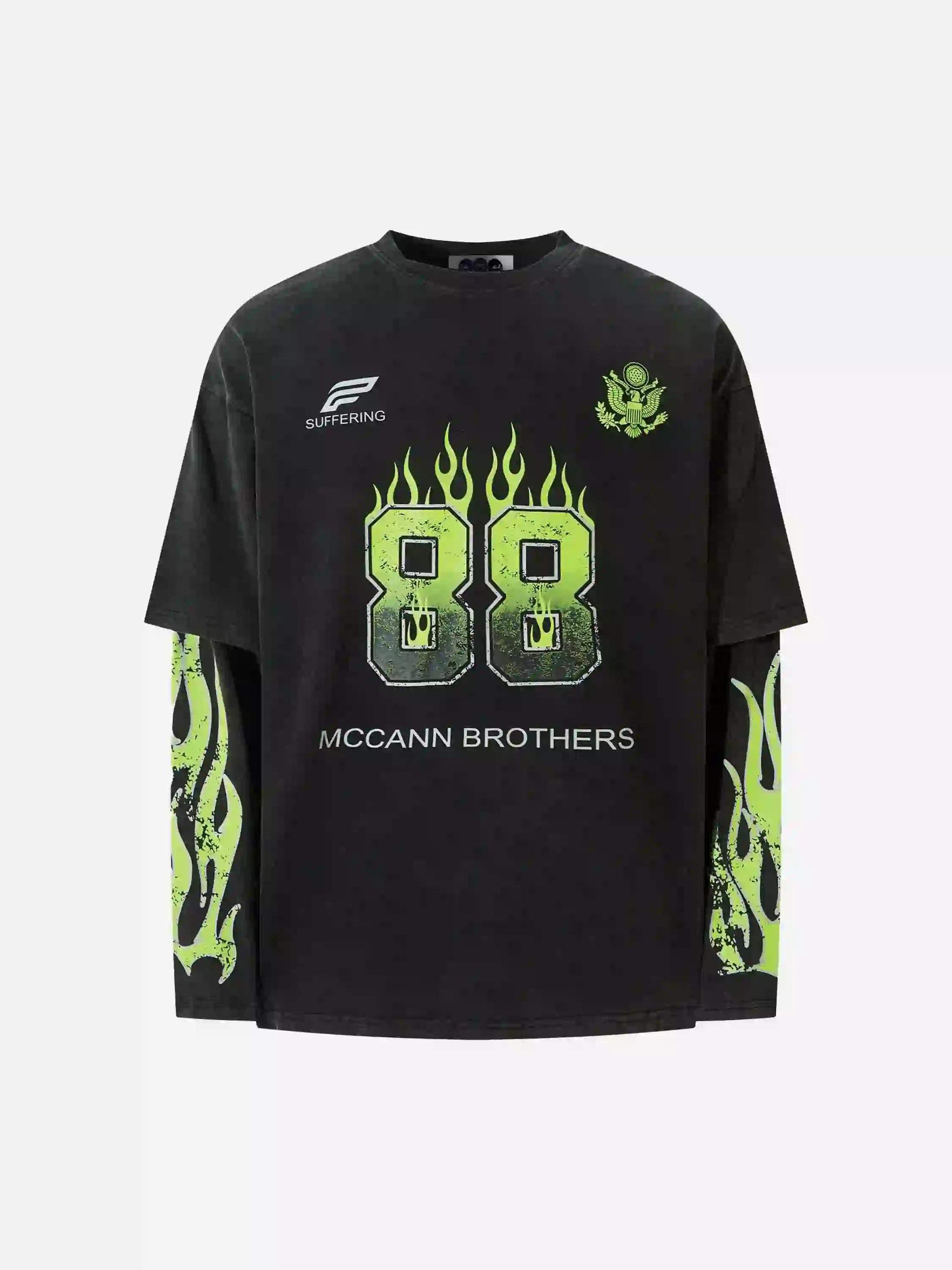 Disguisen Street Fake Two-Piece Long-Sleeved T-Shirt