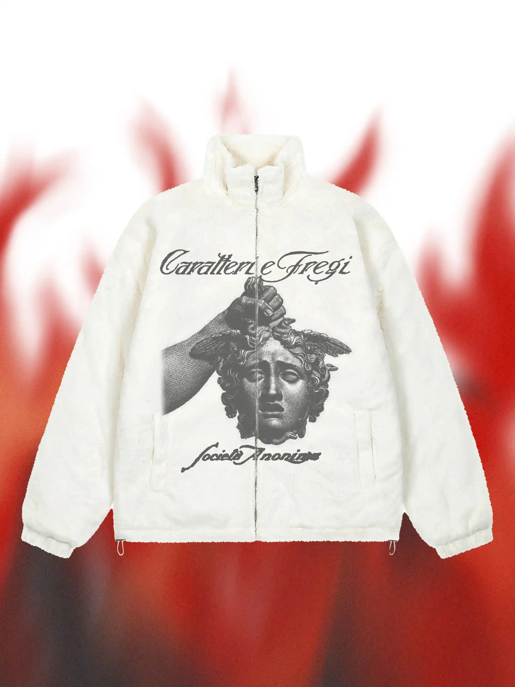 Vintage Statue Plush Coat