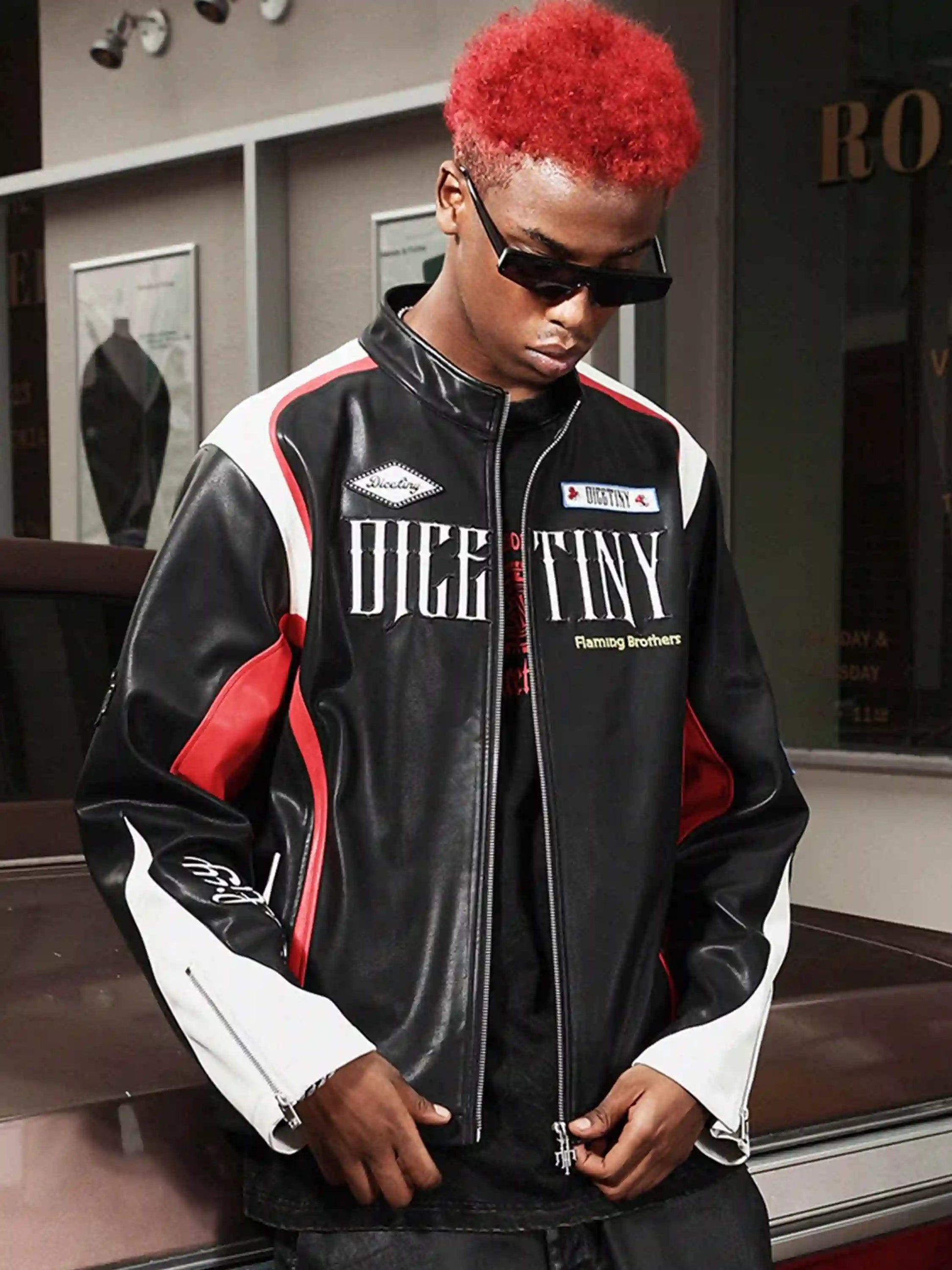 Disguisen American Hip-Hop Motorcycle Coach Jacket