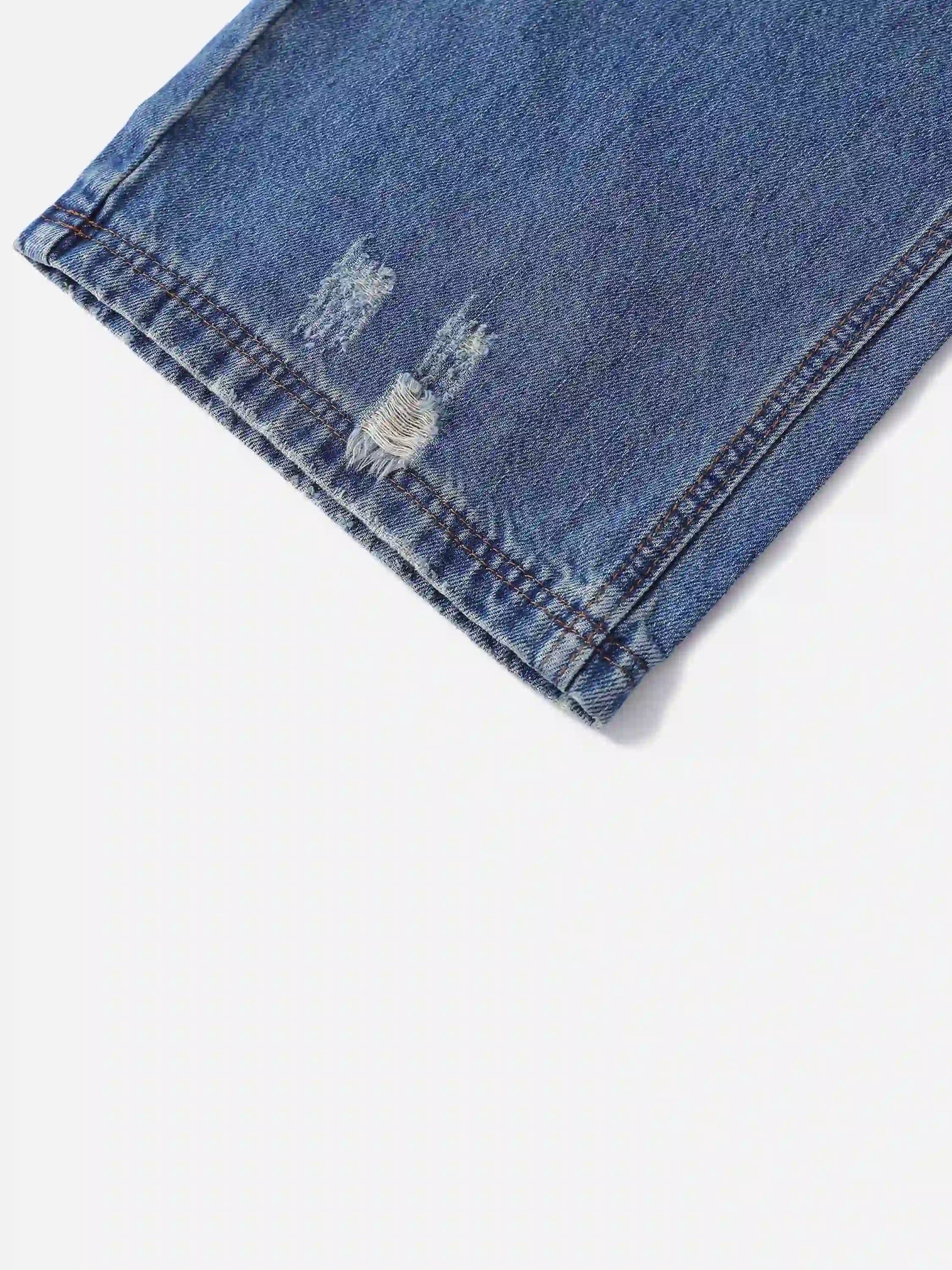 Disguisen Hip-Hop Ripped Mud-Dyed Jeans