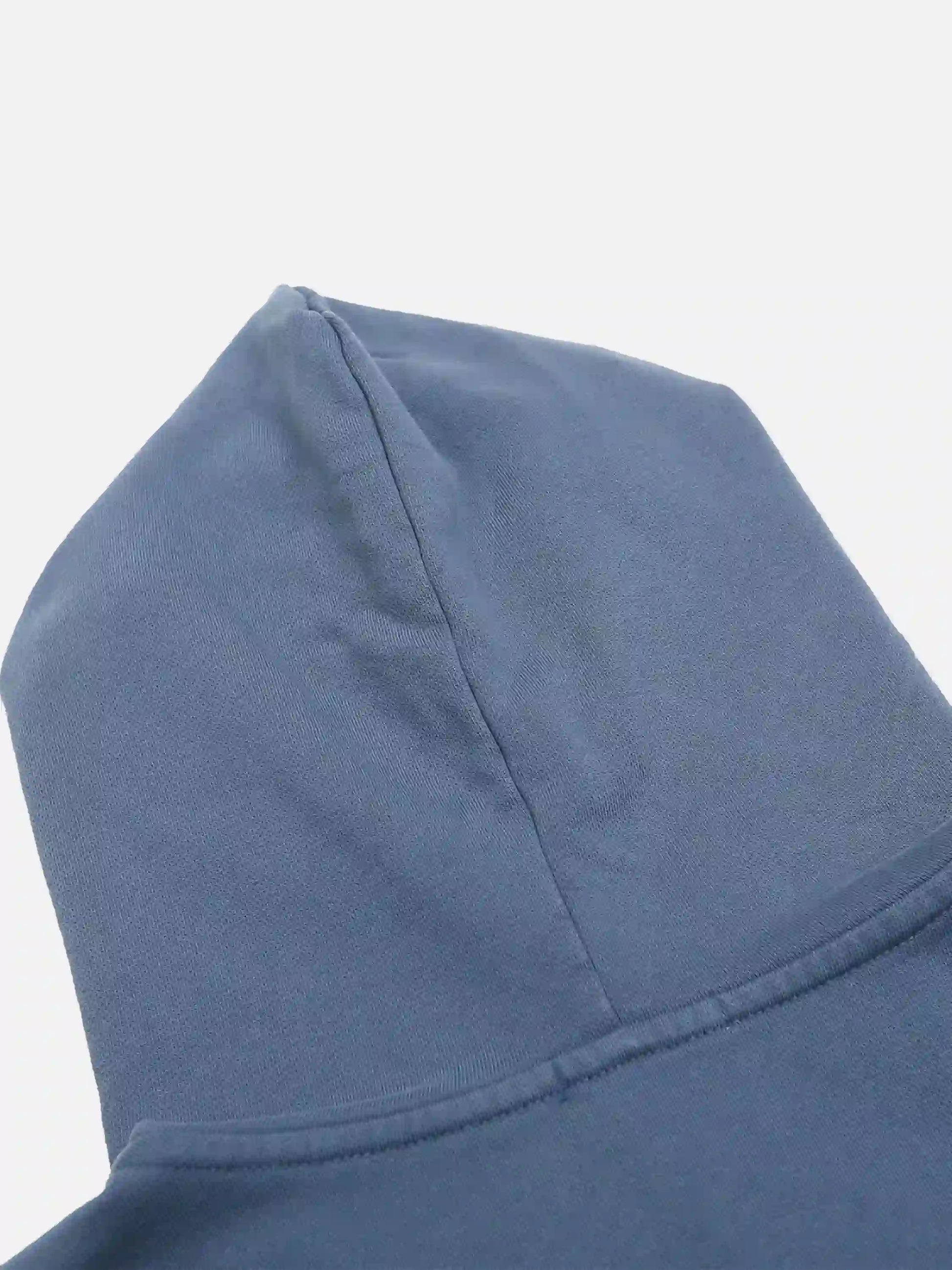 Cross Lettering Embroidery Washed Hoodie