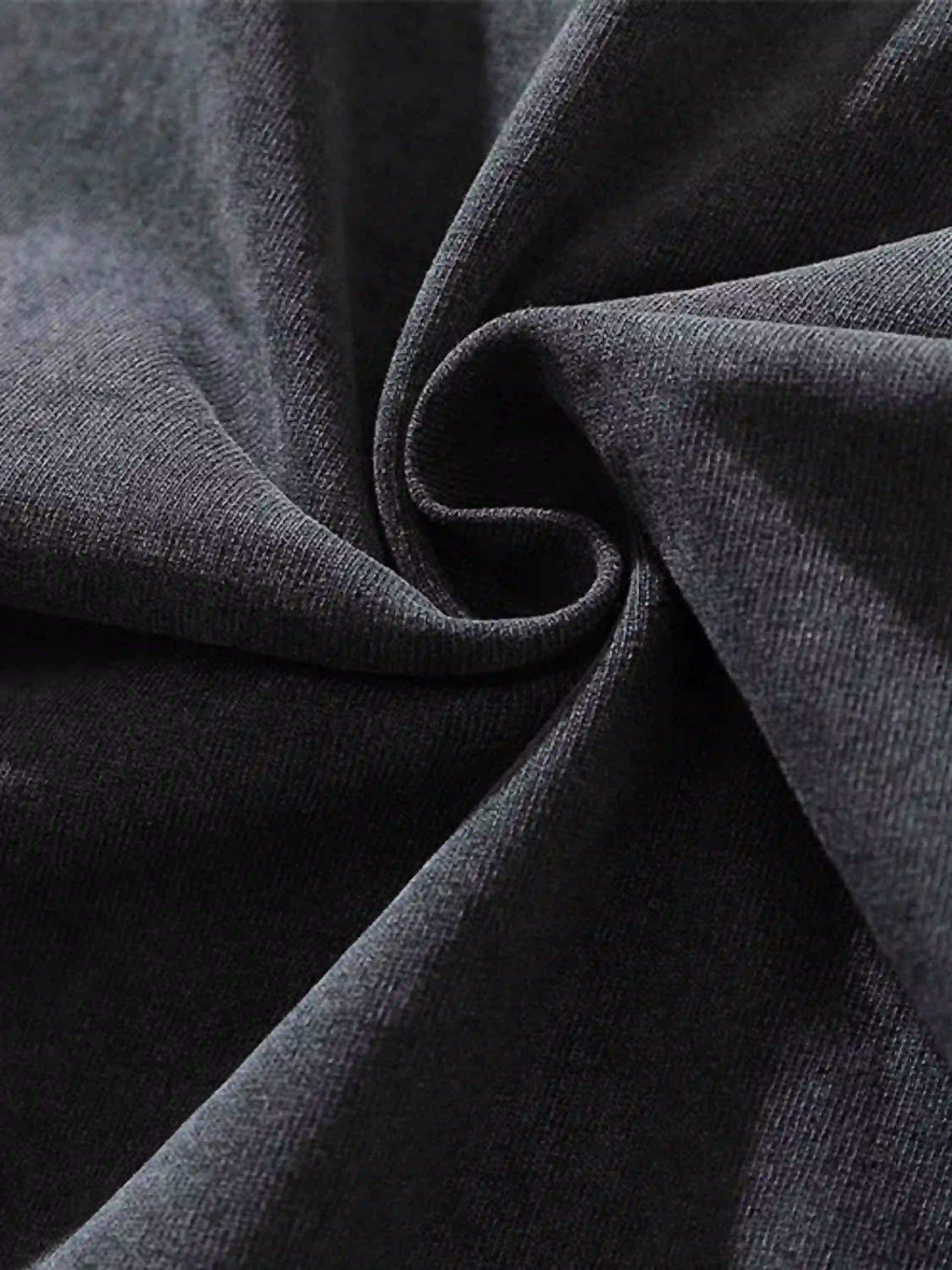 Disguisen Vintage Hip Hop Kung Fu Distressed T-shirt