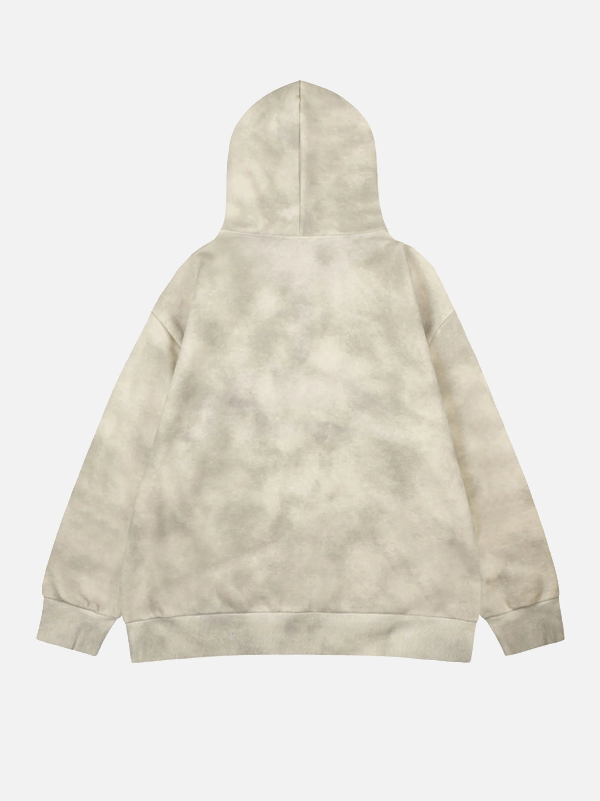 Vintage Dirty Tie-Dye Half Zip-up Hoodie