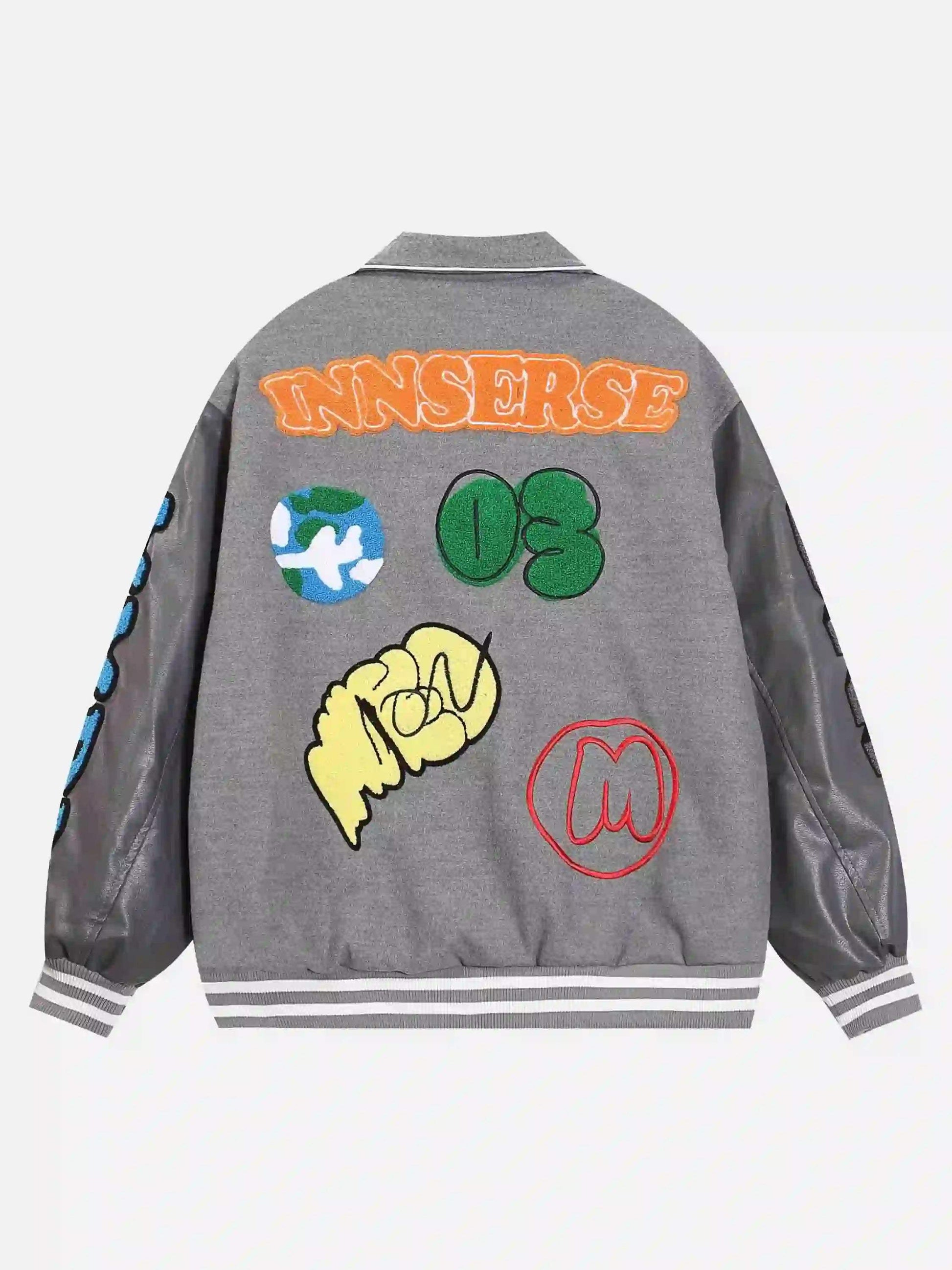 Disguisen American Retro Woolen Baseball Jacket