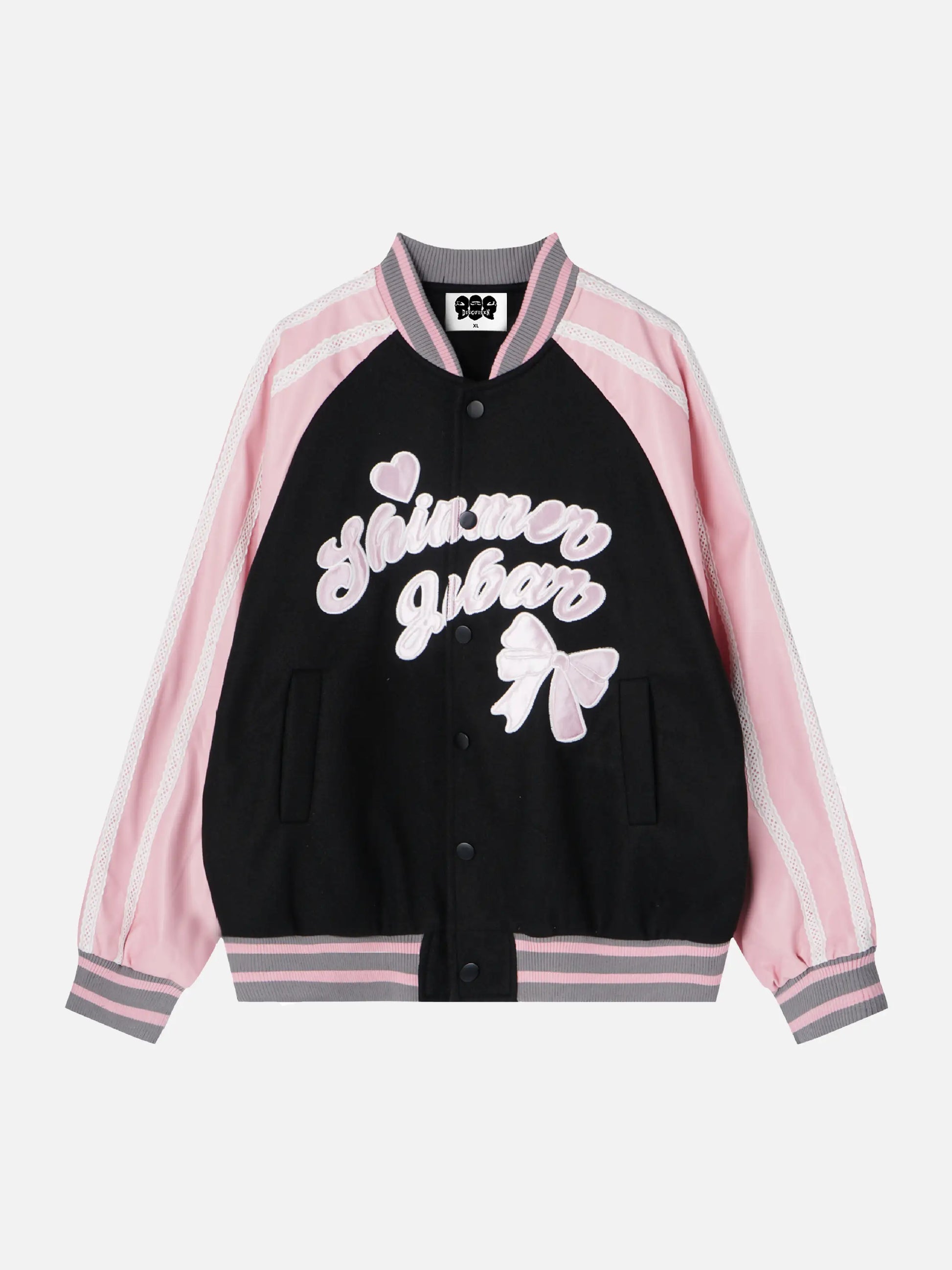 Disguisen American Retro Raglan Sleeve Contrast Jacket