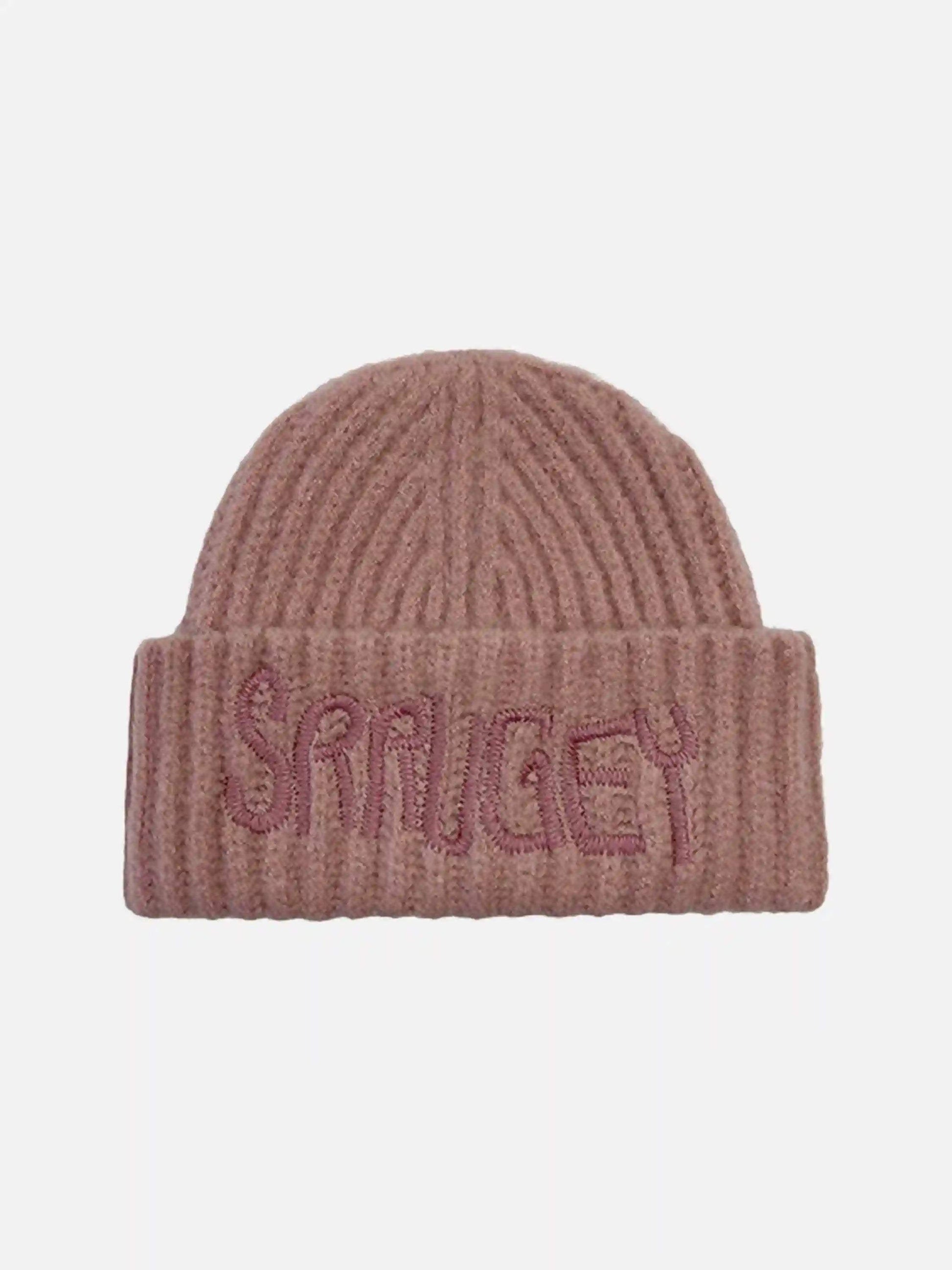 Disguisen American Style Letter Embroidered Knitted Hat