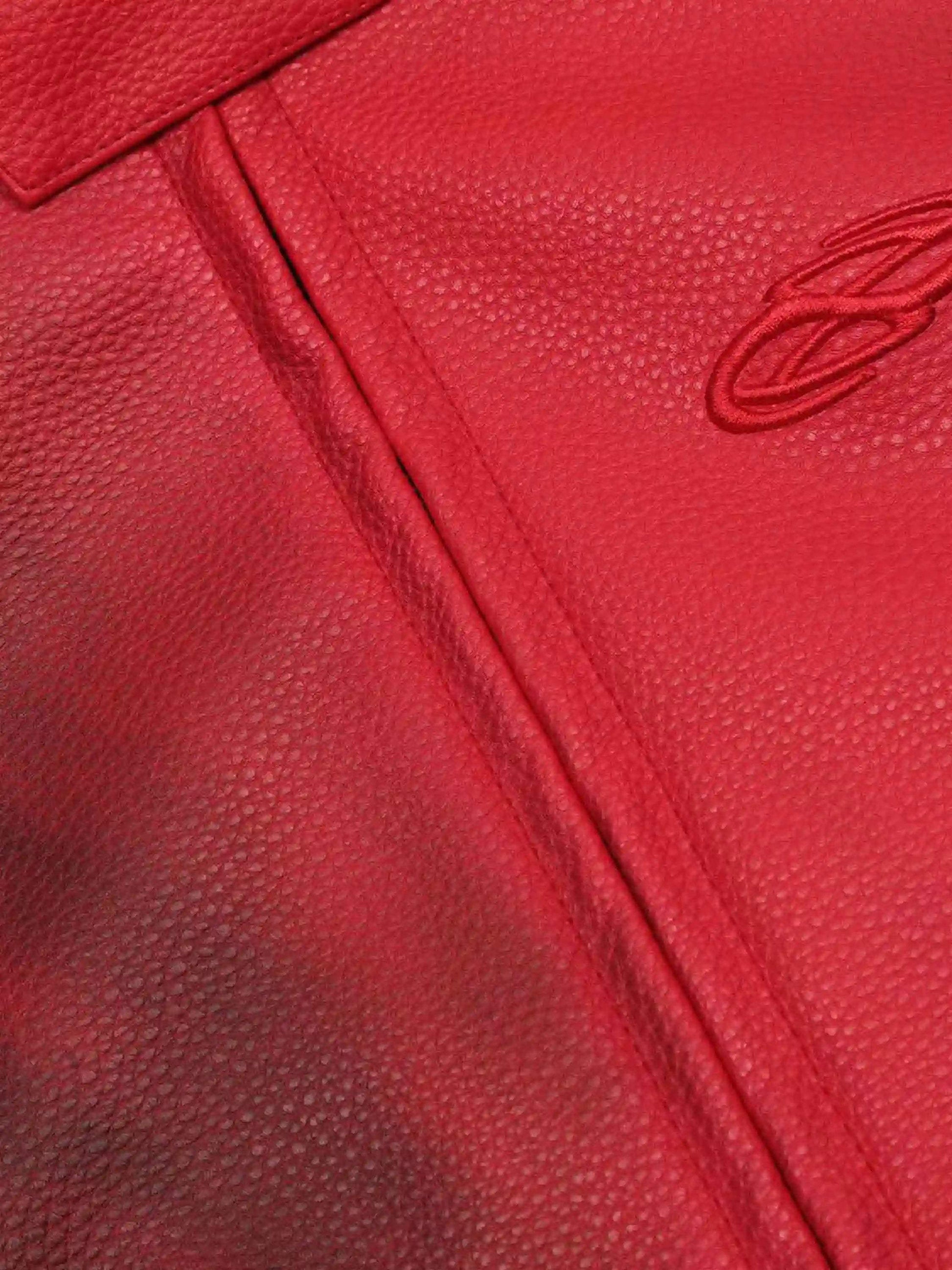 Disguisen American Style 3D Embroidery Spray Color Motorcycle Jacket