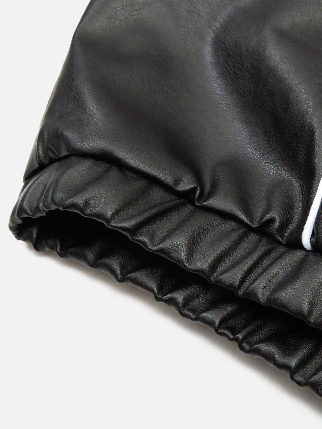 Disguisen Street Embroidery PU Leather Racing Jacket