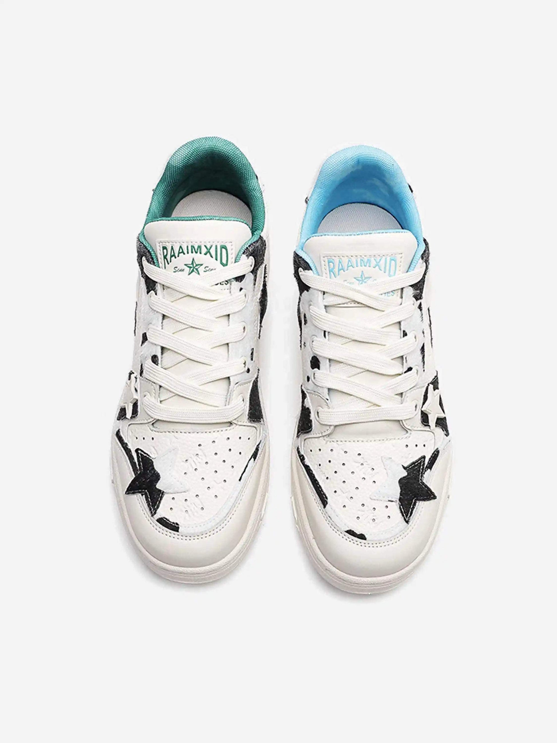 Disguisen Street Two-Color Cow Street Couple Shoes