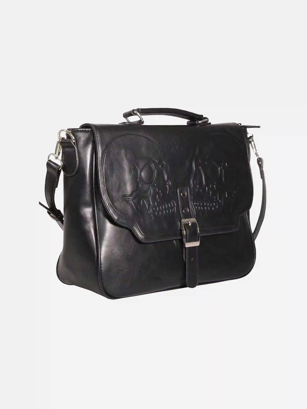 Disguisen Punk Gothic Skull Briefcase Crossbody Bag