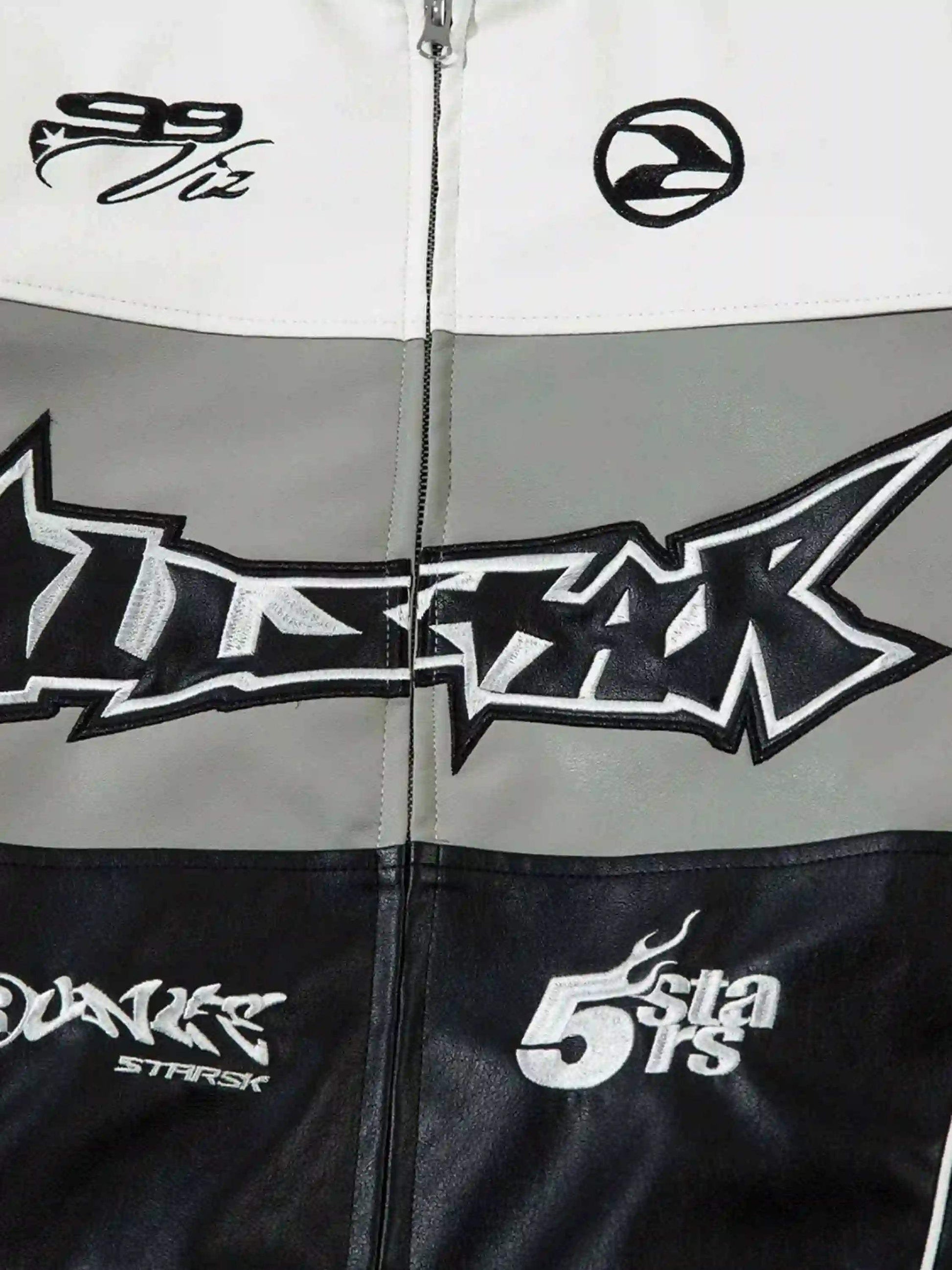 Stitching Pu Motorcycle Jacket