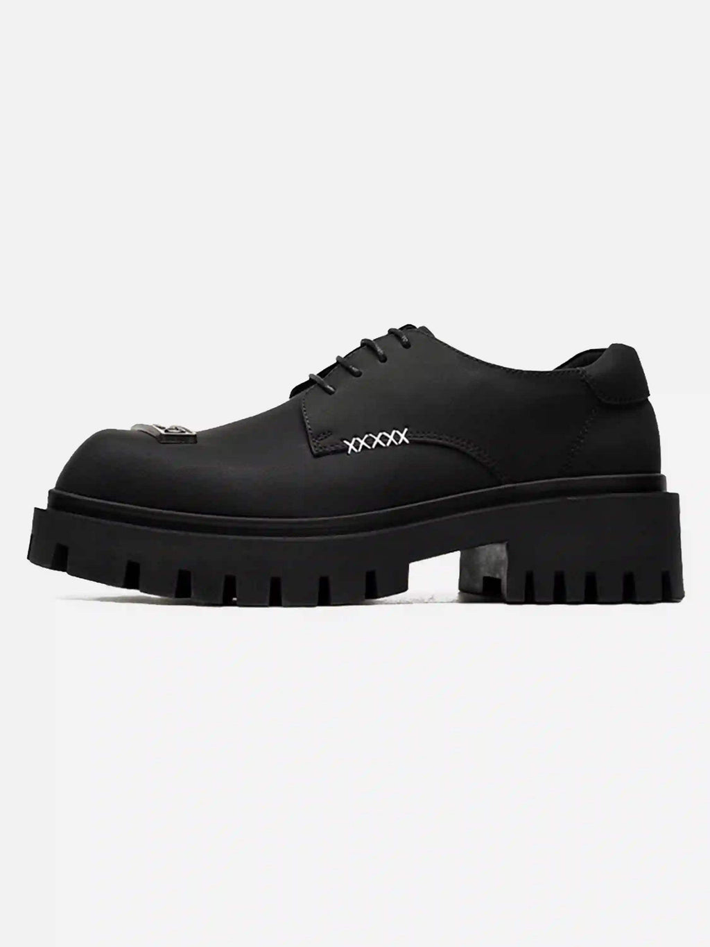 Disguisen Thick-Soled Punk Leather Derby Shoes