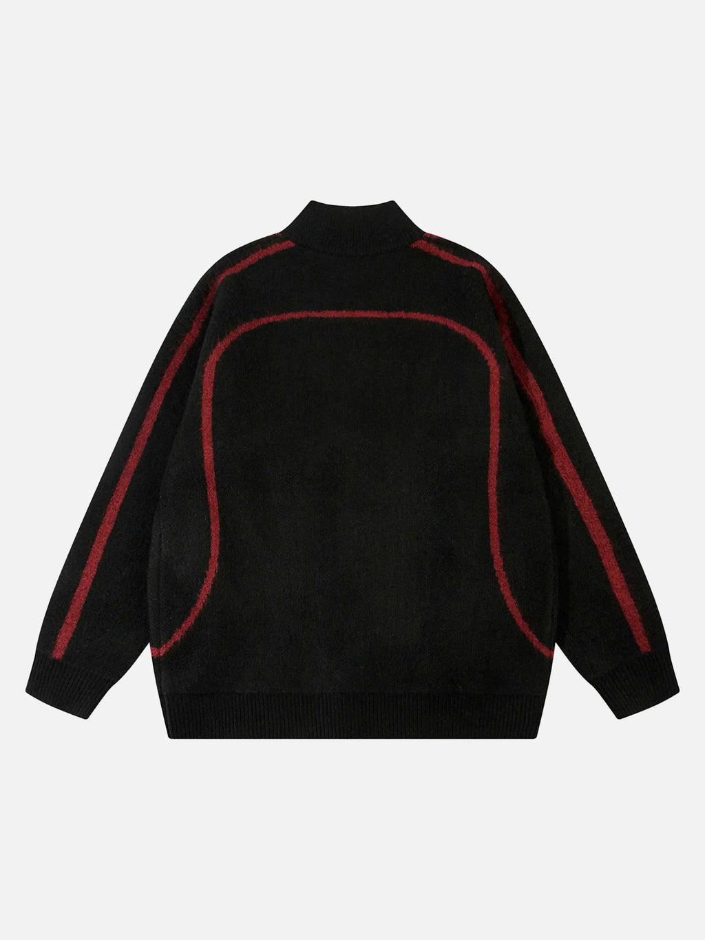 Disguisen Contrast Color Racing Zip-up Cardigan