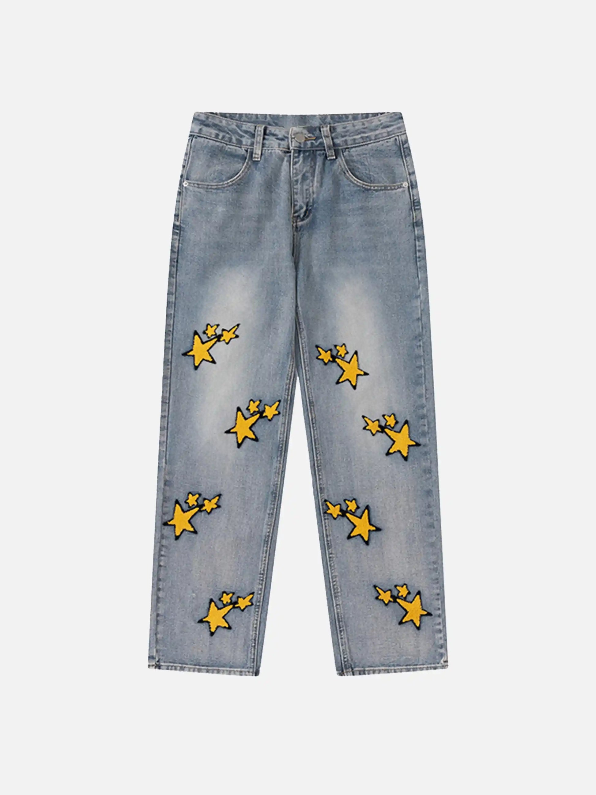 Vintage Star Embroidered Jeans