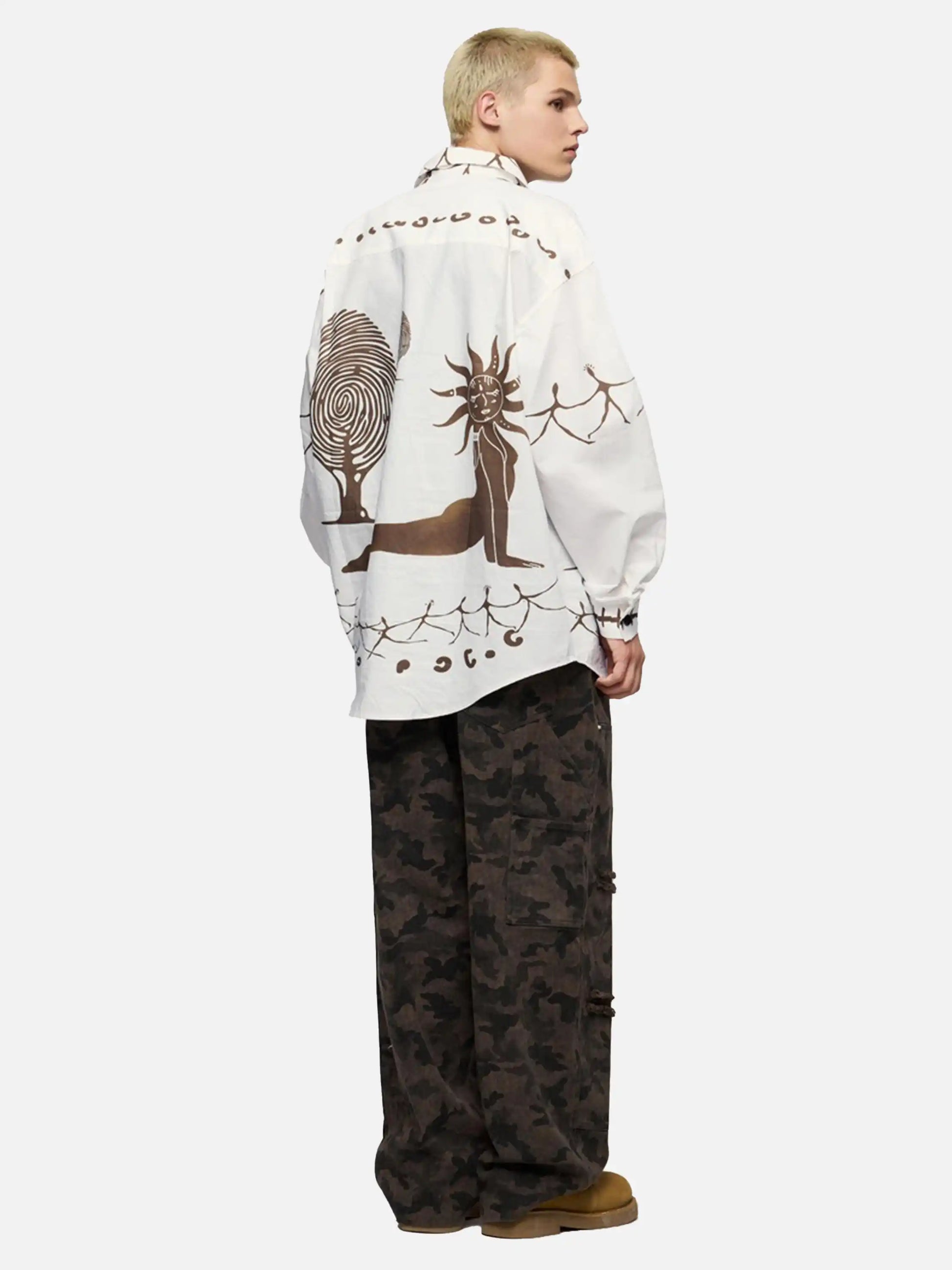 Disguisen American Mayan Abstract Mural Shirt