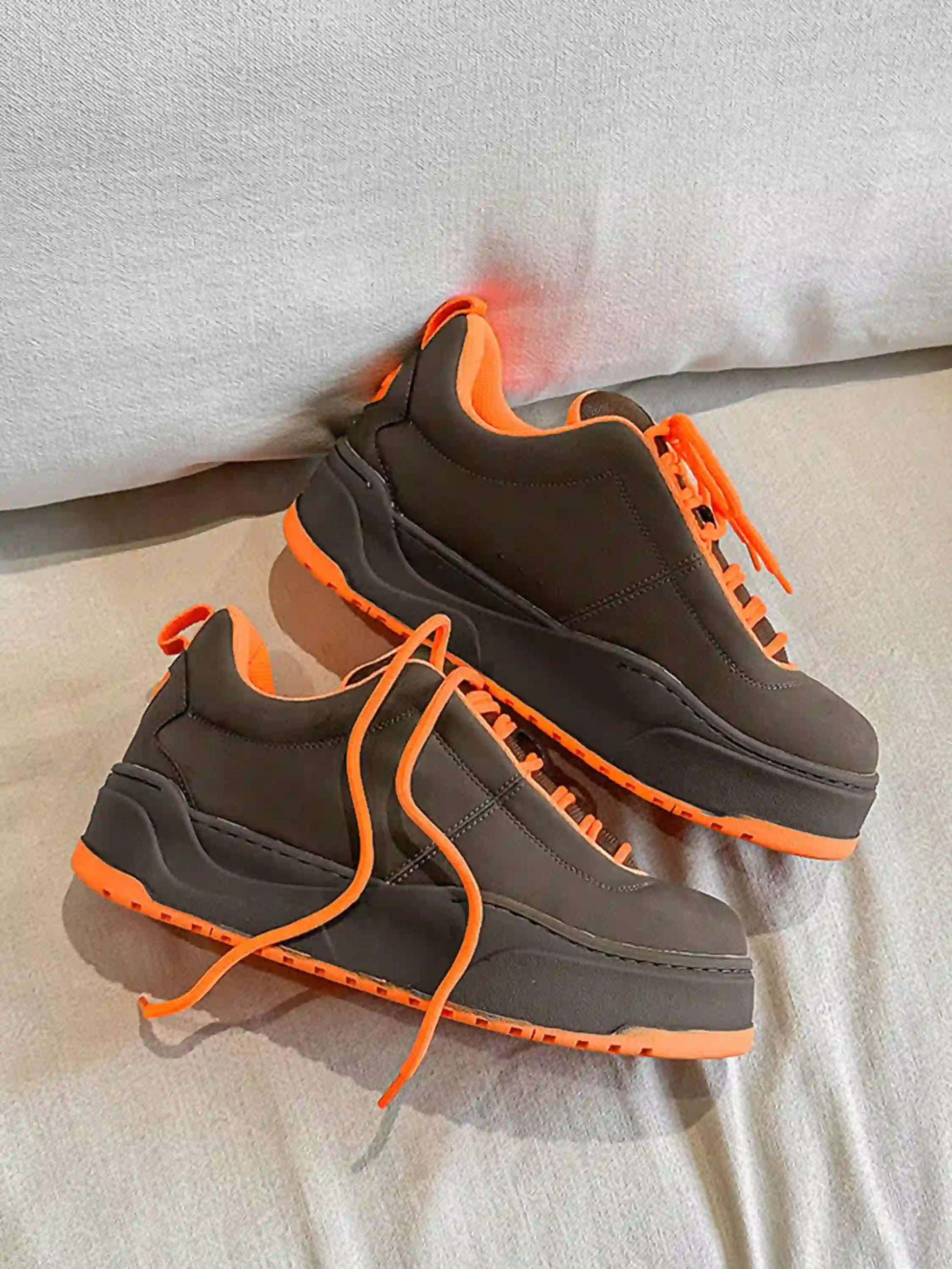 Vintage Contrast Color Chunky Shoes