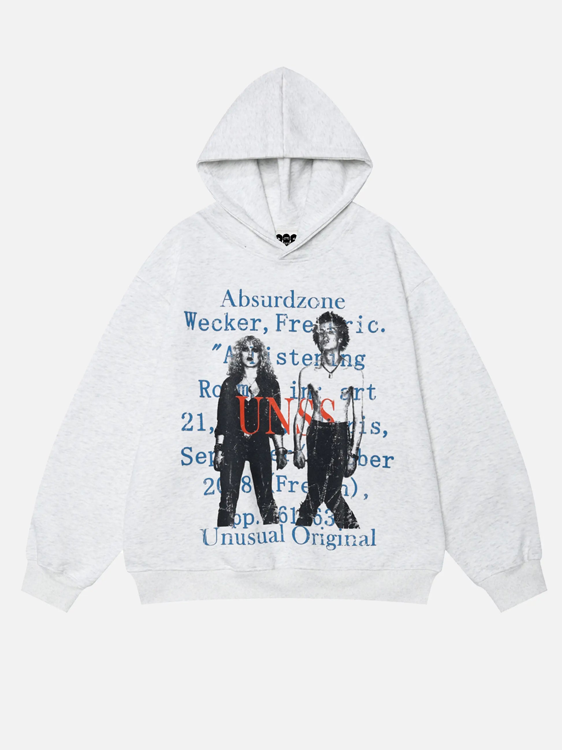 Vintage Character Print Oversized Hoodie