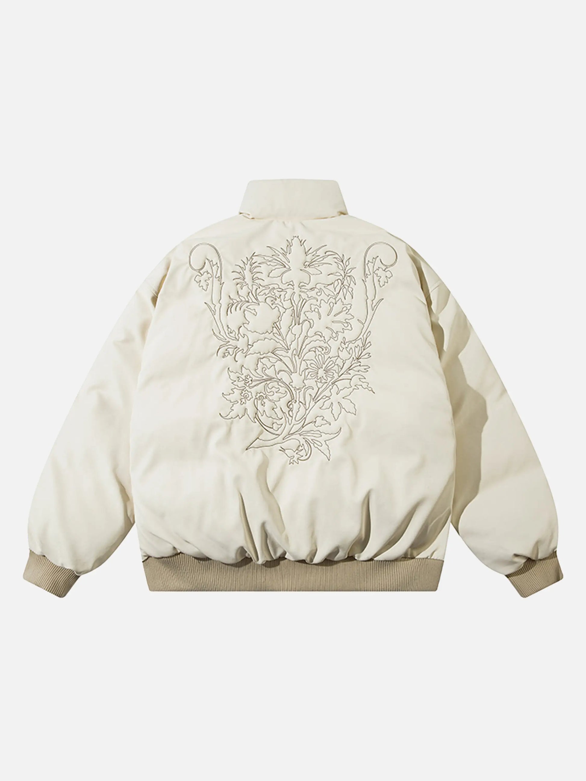 Disguisen American Street Style Floral Embroidered Coat