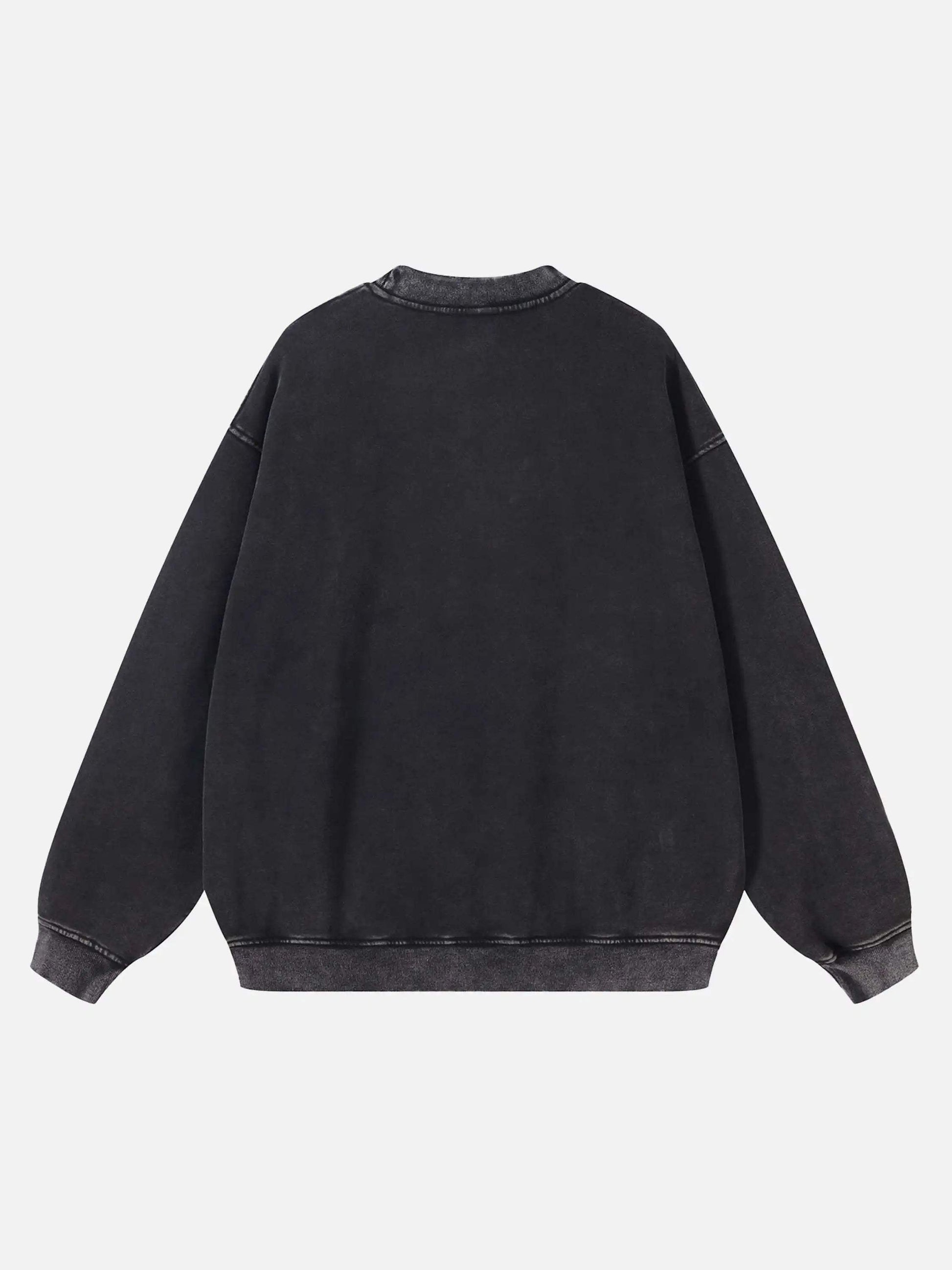 Disguisen Interesting Retro Fleece Sweatshirt