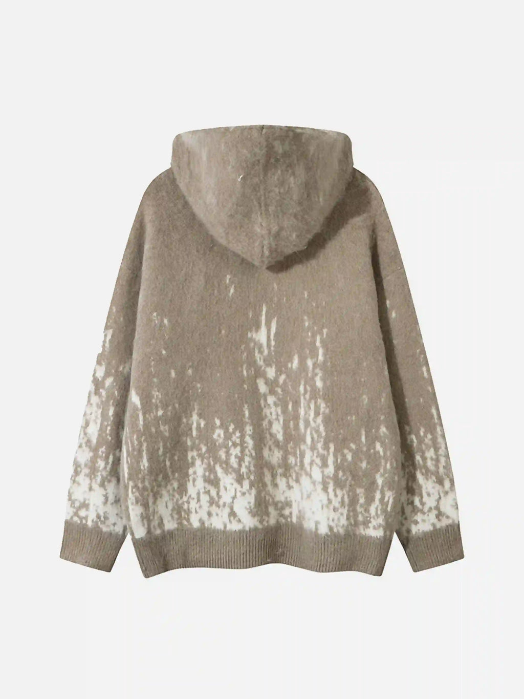 Disguisen Star Graffiti Knitted Zip-up Hoodie