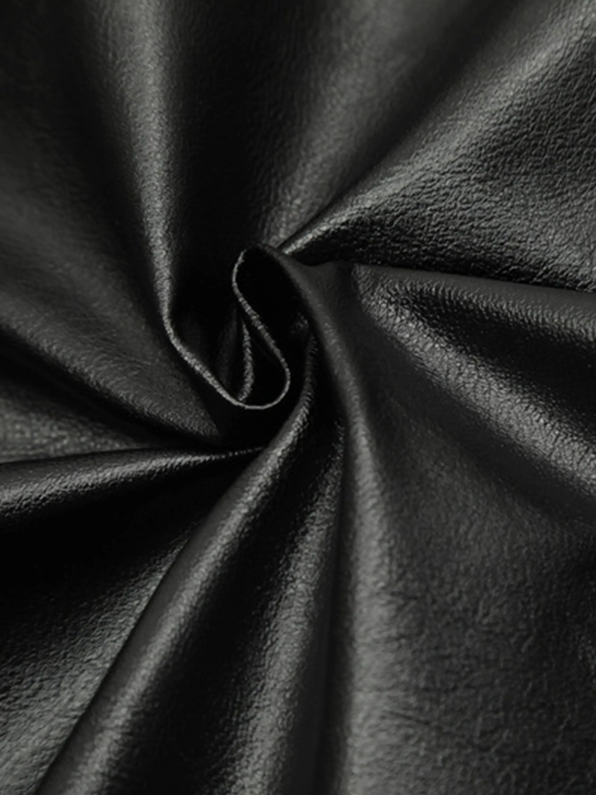 Racing PU Stand Collar Croppped Jacket