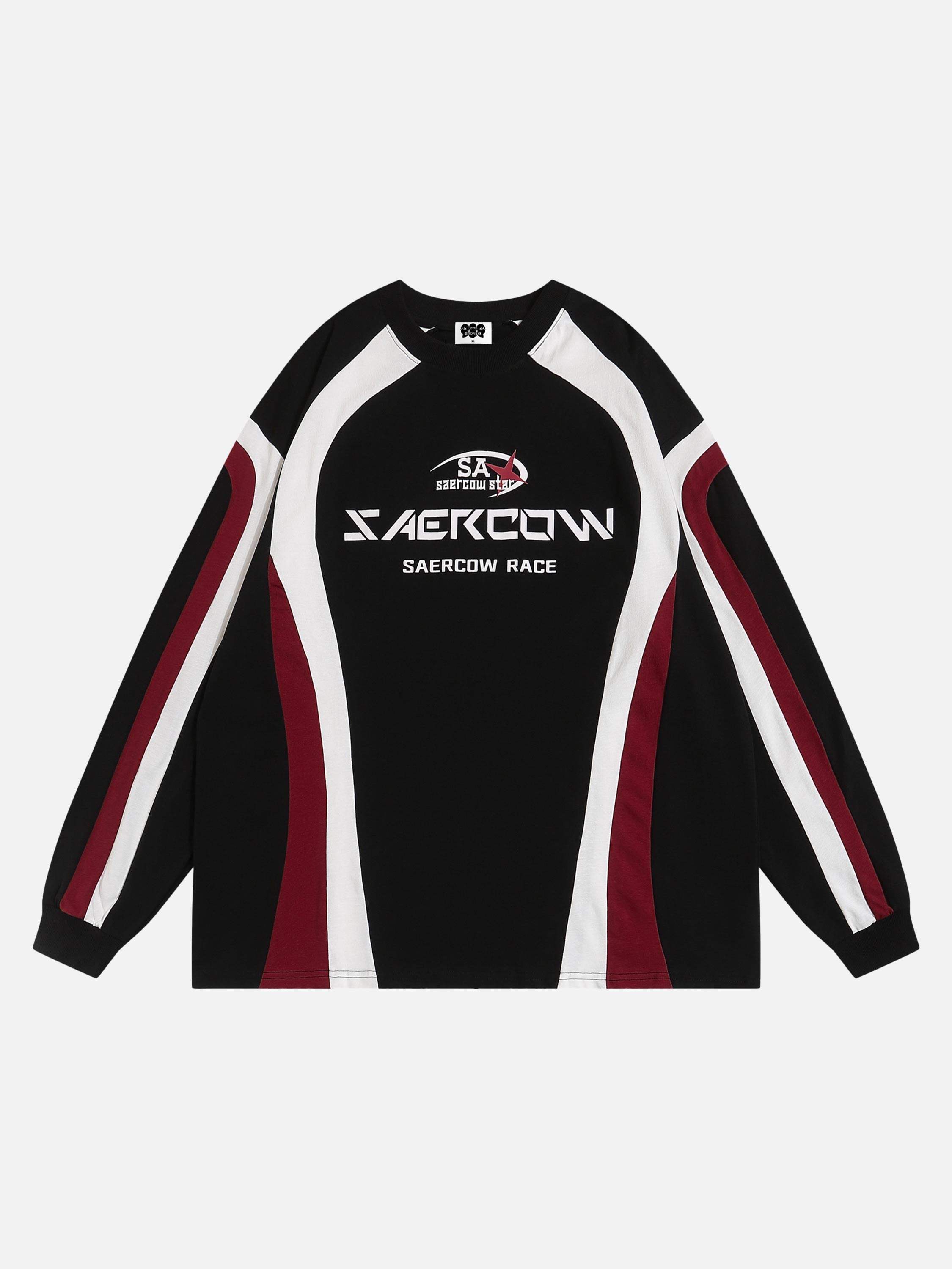 Disguisen Spliced Motorcycle Long Sleeve T-shirt